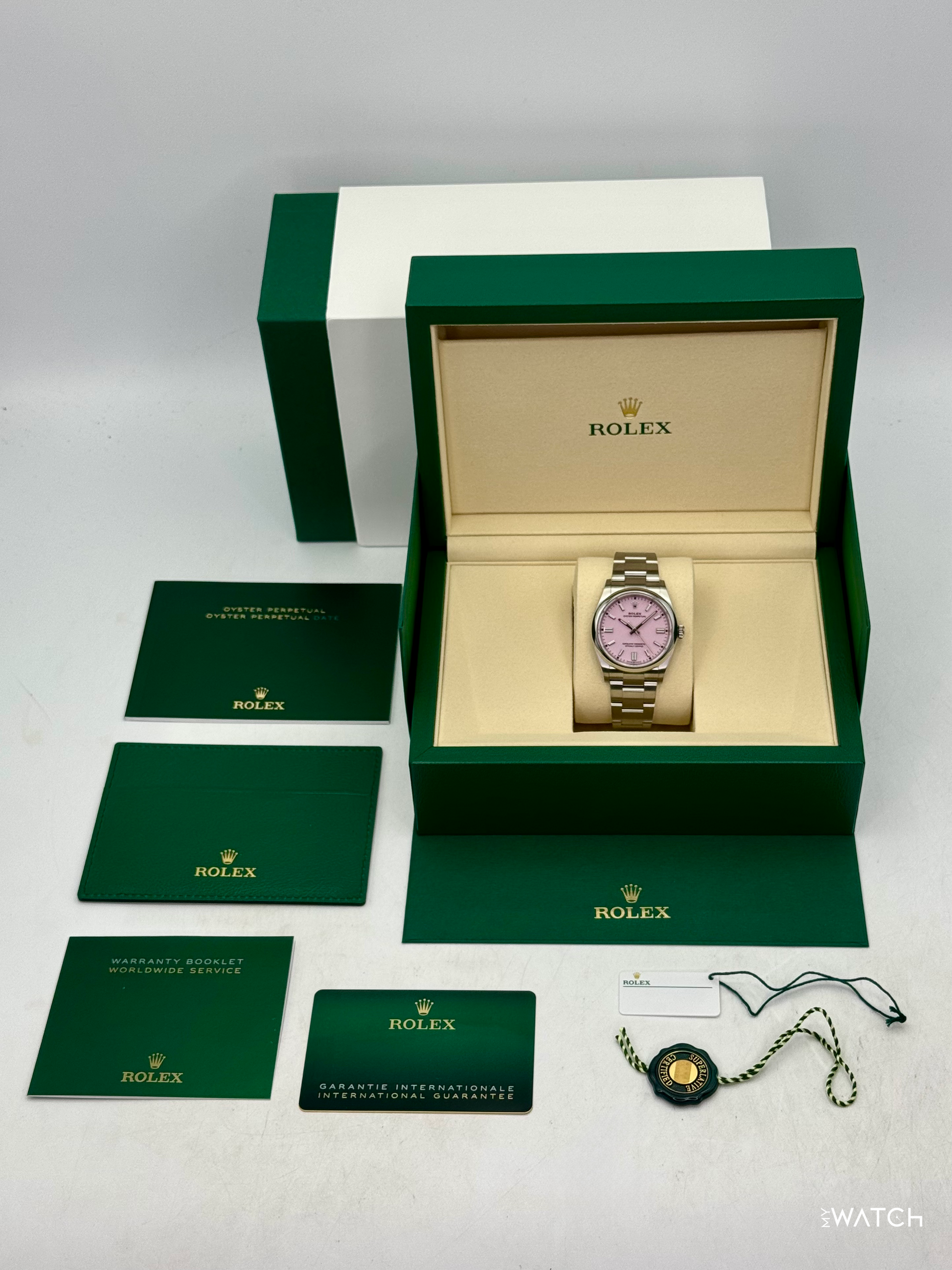 NEW 2026 Rolex Oyster Perpetual 36mm 126000 Candy Pink Dial - MyWatchLLC