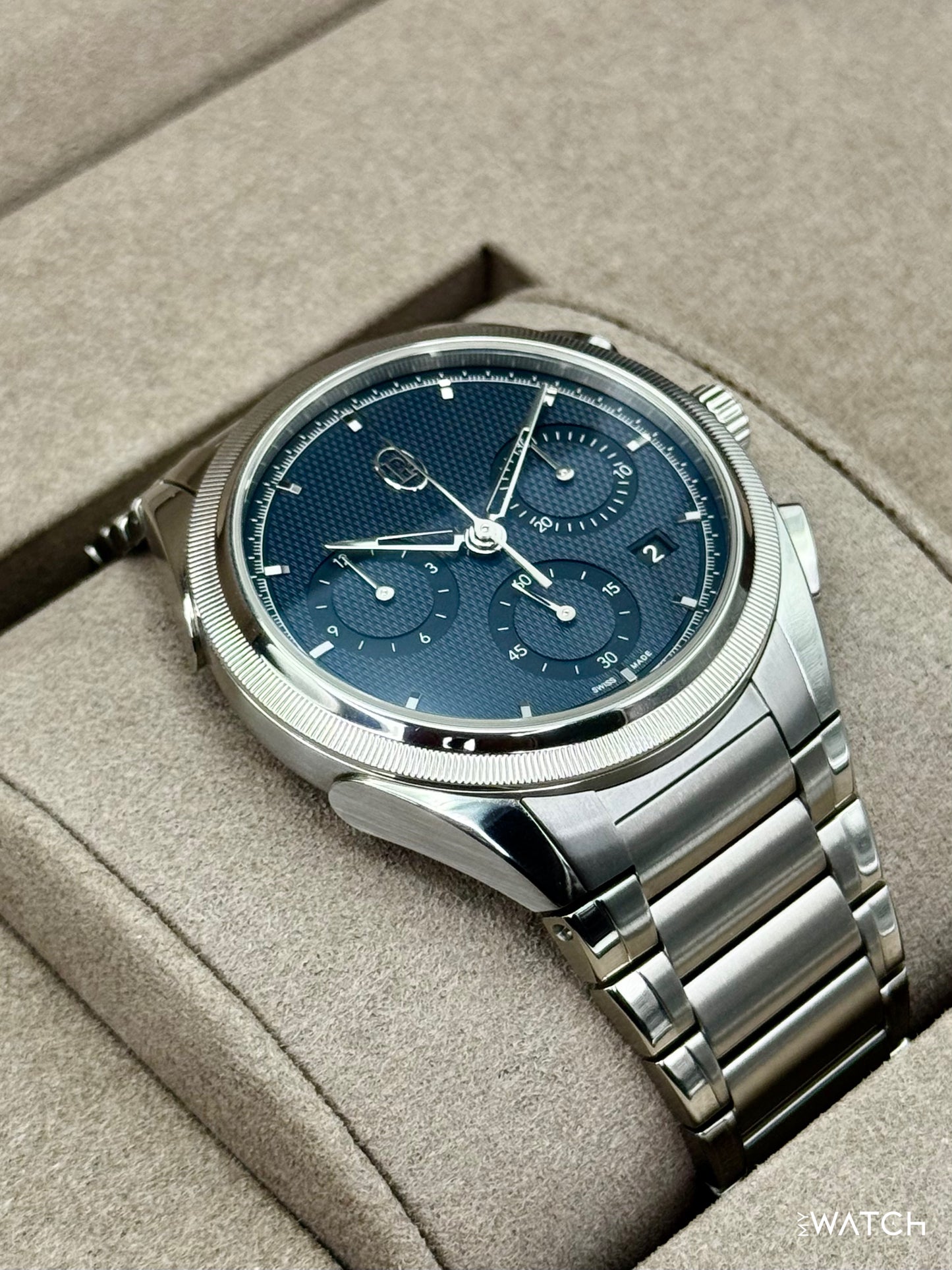2025 Parmigiani Fleurier Tonda Pf Chronograph 42mm PFC915 Stainless Steel Blue Dial - MyWatchLLC