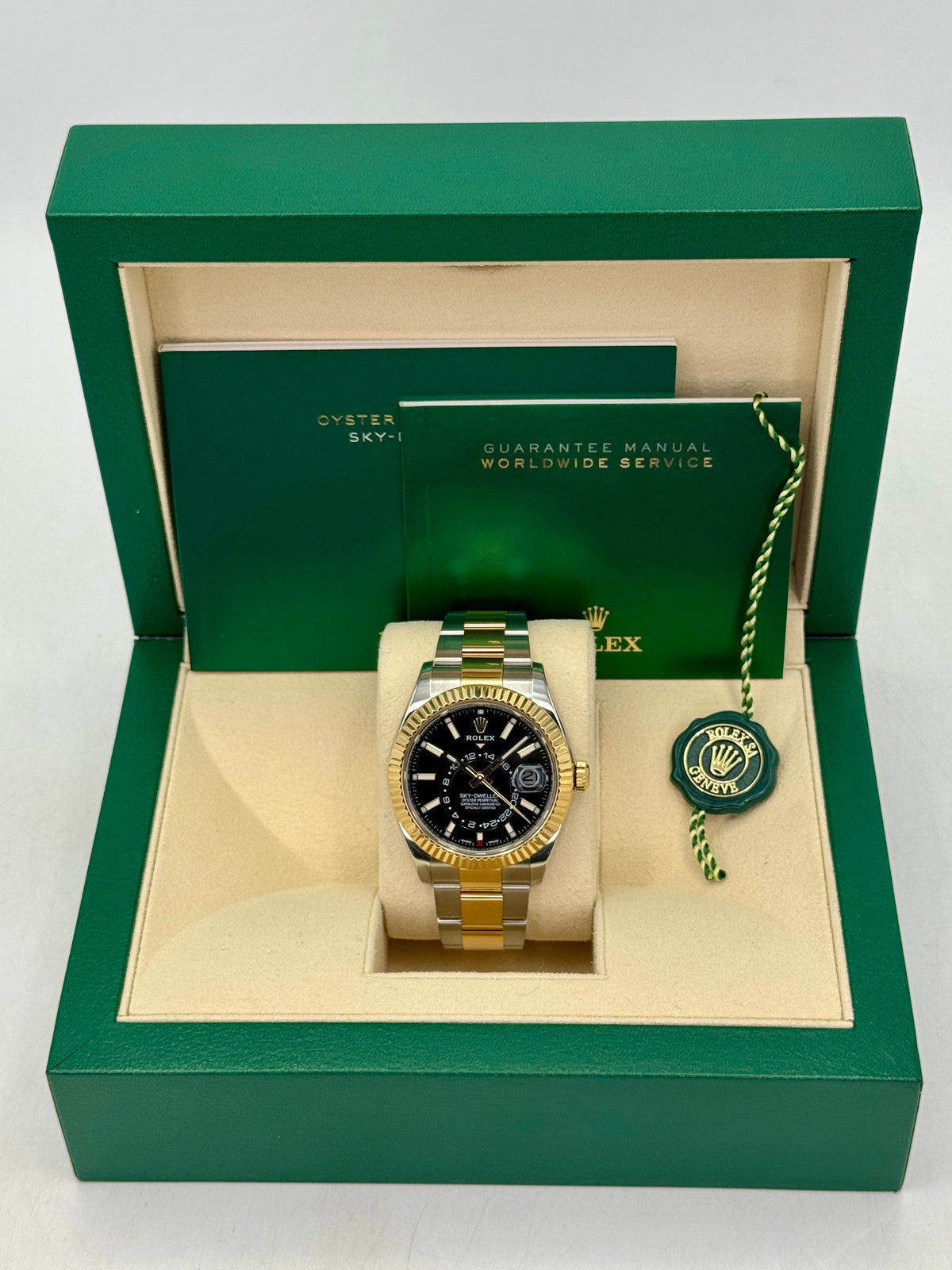 Rolex Sky-Dweller 42mm 326933 Two-Tone Oyster Black Dial
