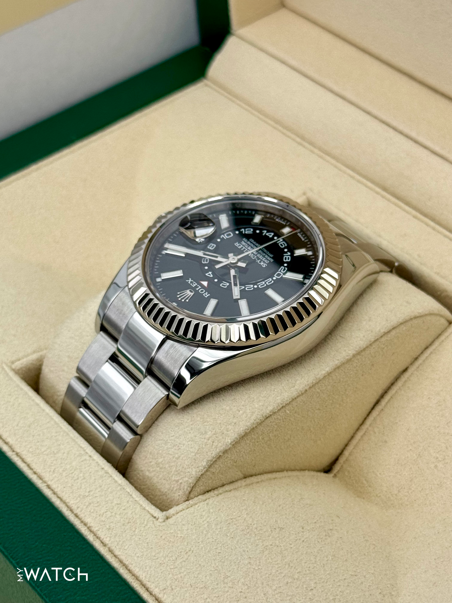 2019 Rolex Sky-Dweller 42mm 326934 Oyster Black Dial - MyWatchLLC