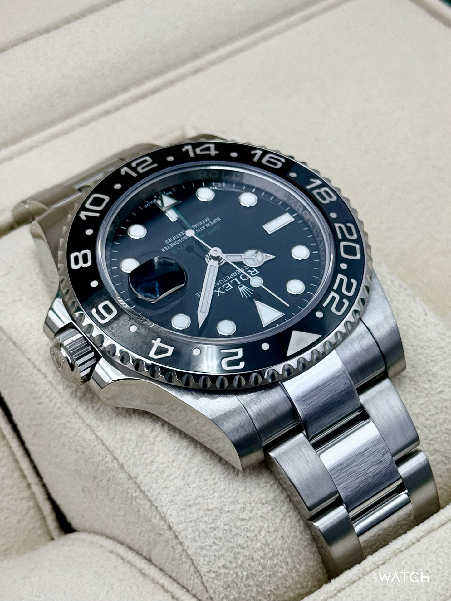 Rolex GMT-Master II 40mm 116710LN Stainless Steel Black Dial - MyWatchLLC