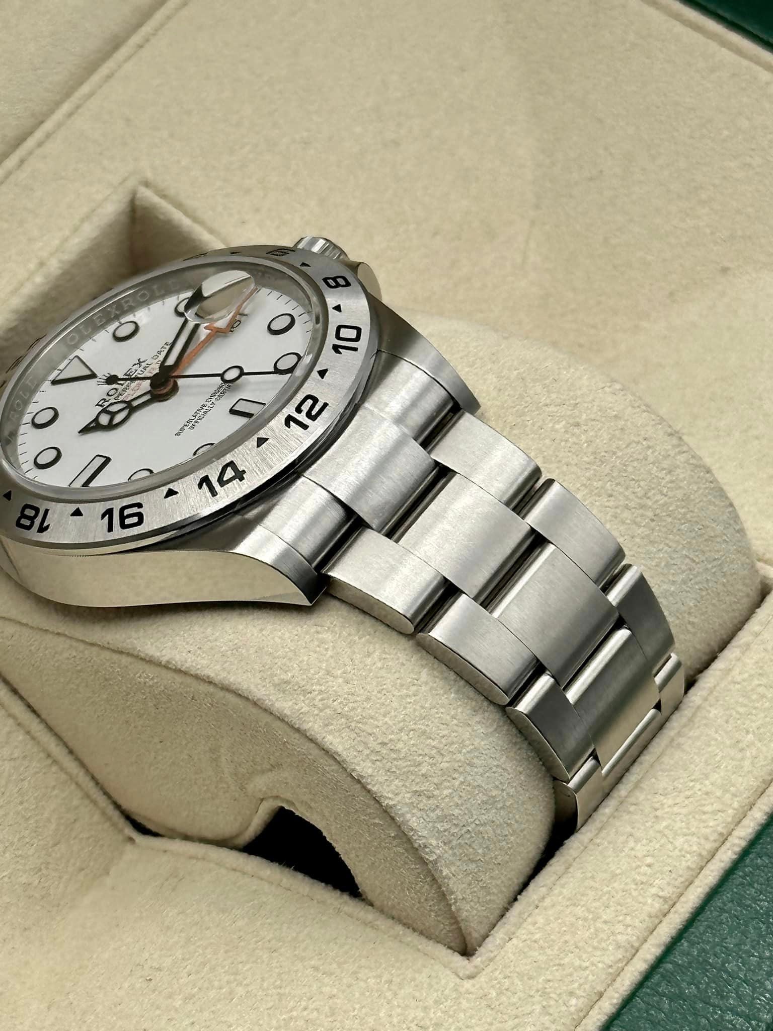 NEW 2023 Rolex Explorer II 226570 Stainless Steel White Polar Dial - MyWatchLLC