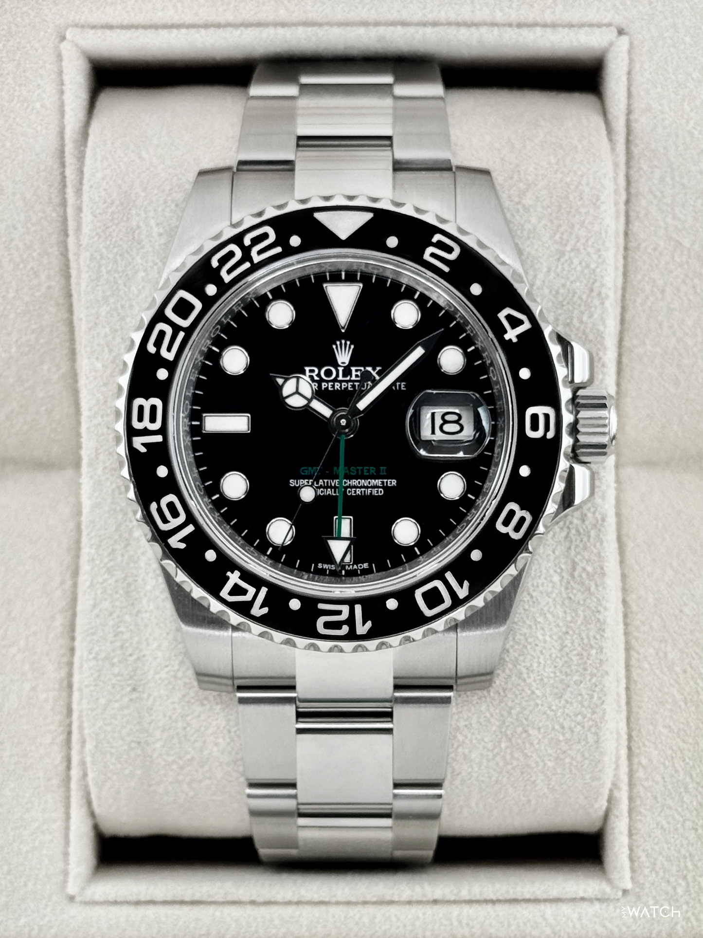 2016 Rolex GMT-Master II 40mm 116710LN Stainless Steel Black Dial - MyWatchLLC