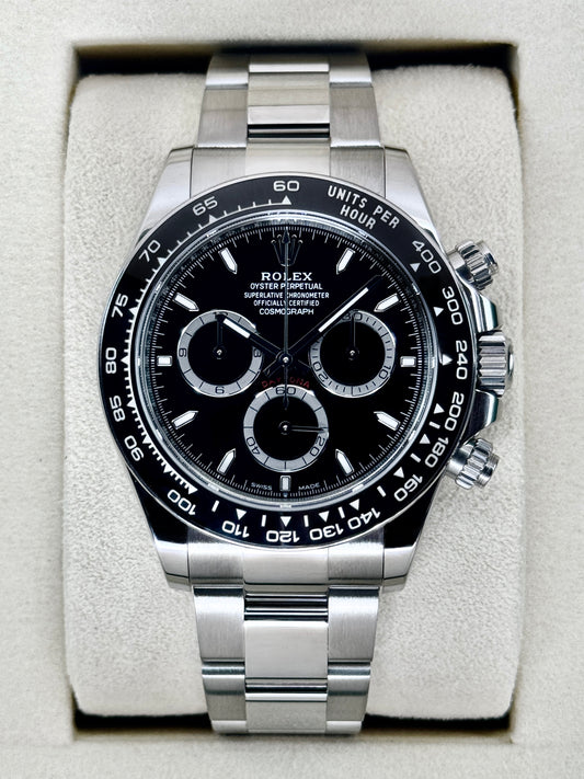 2025 Rolex Daytona 40mm 126500LN Stainless Steel Black Dial