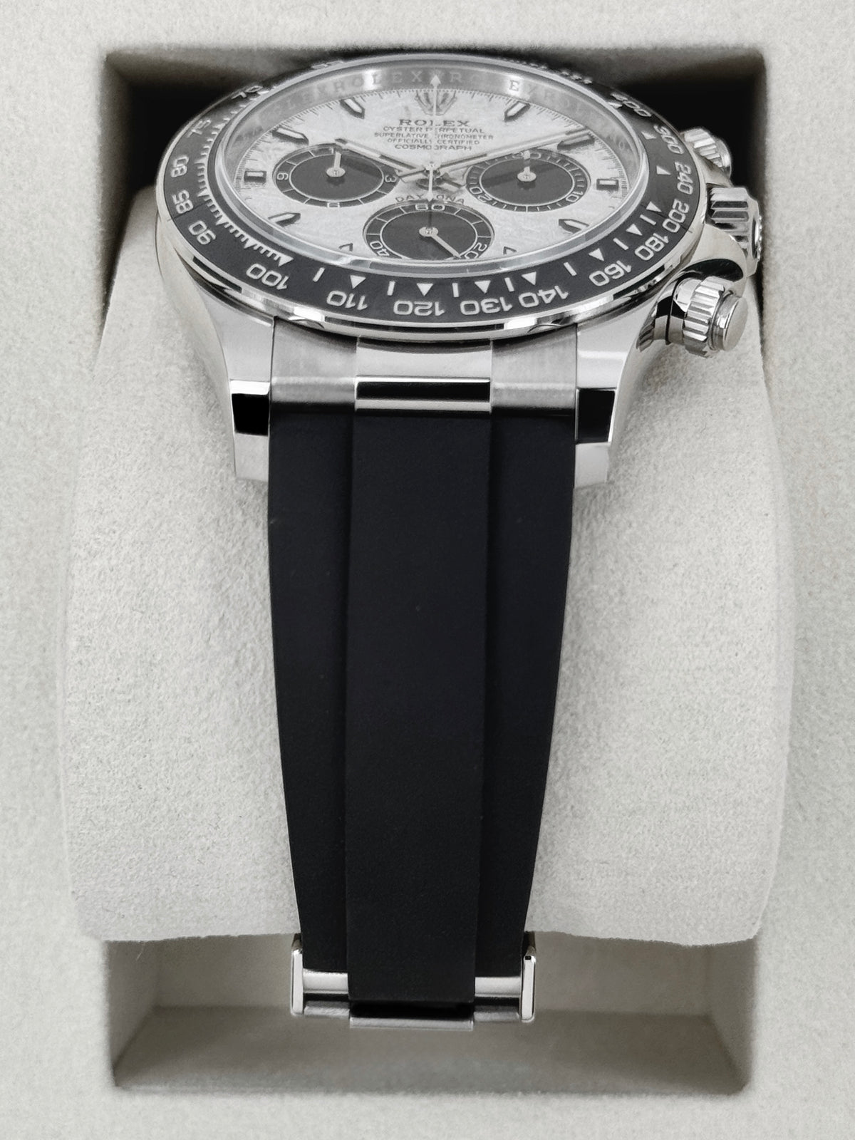 NEW 2026 Rolex Daytona 40mm 126519LN White Gold Oysterflex Meteorite Dial - MyWatchLLC