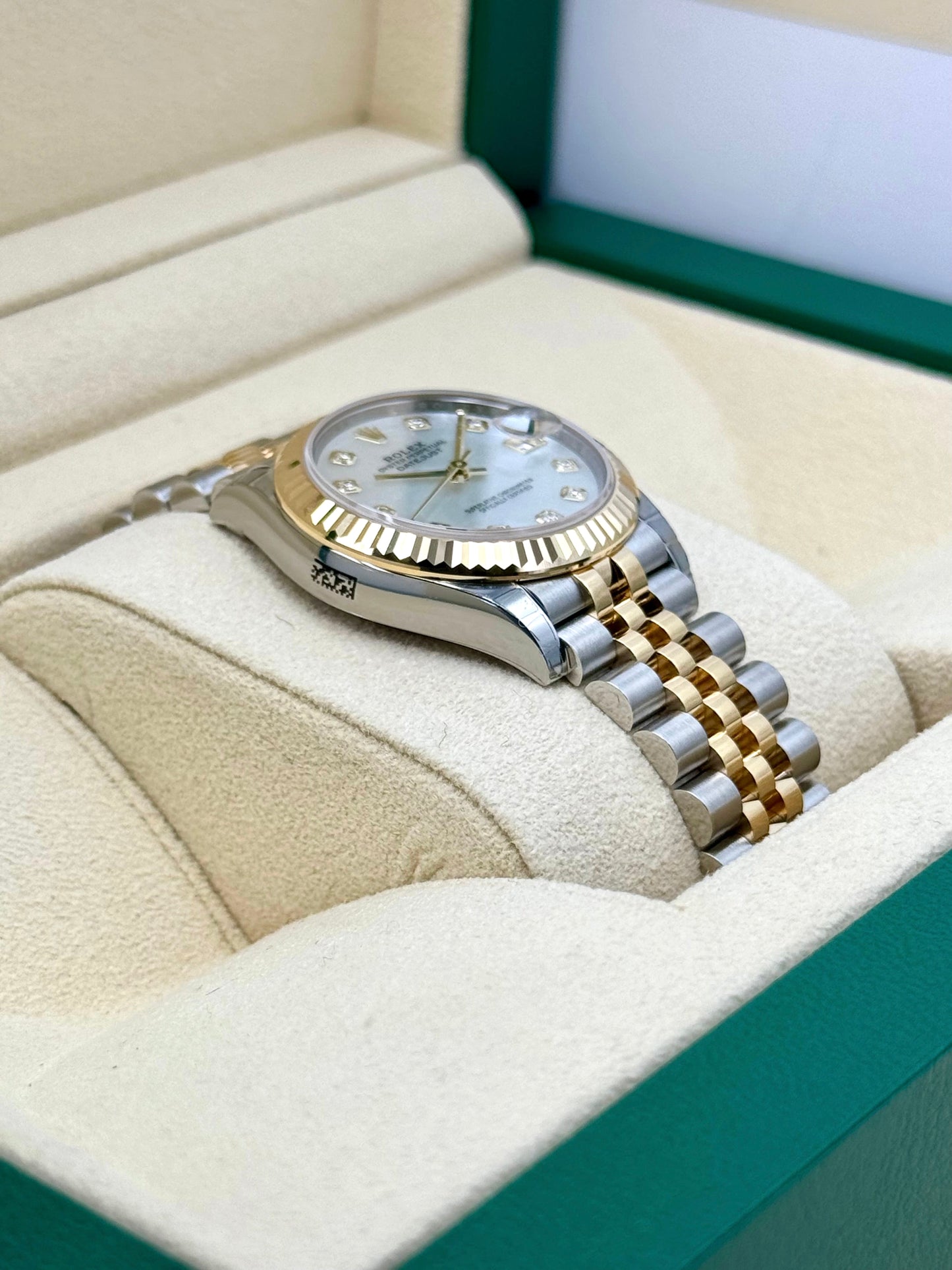 NEW 2023 Rolex Datejust 31mm 278273 Two-Tone Jubilee MOP Dimond Dial - MyWatchLLC