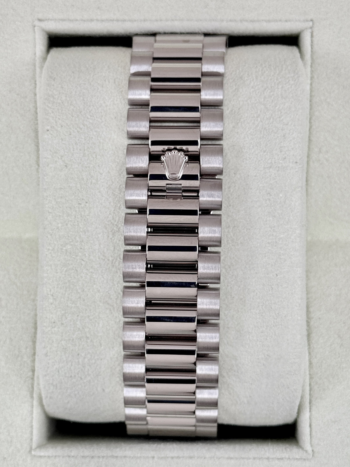 2011 Rolex Day-Date II 41mm 218239 White Gold Presidential Black Diamond Dial (CPO)