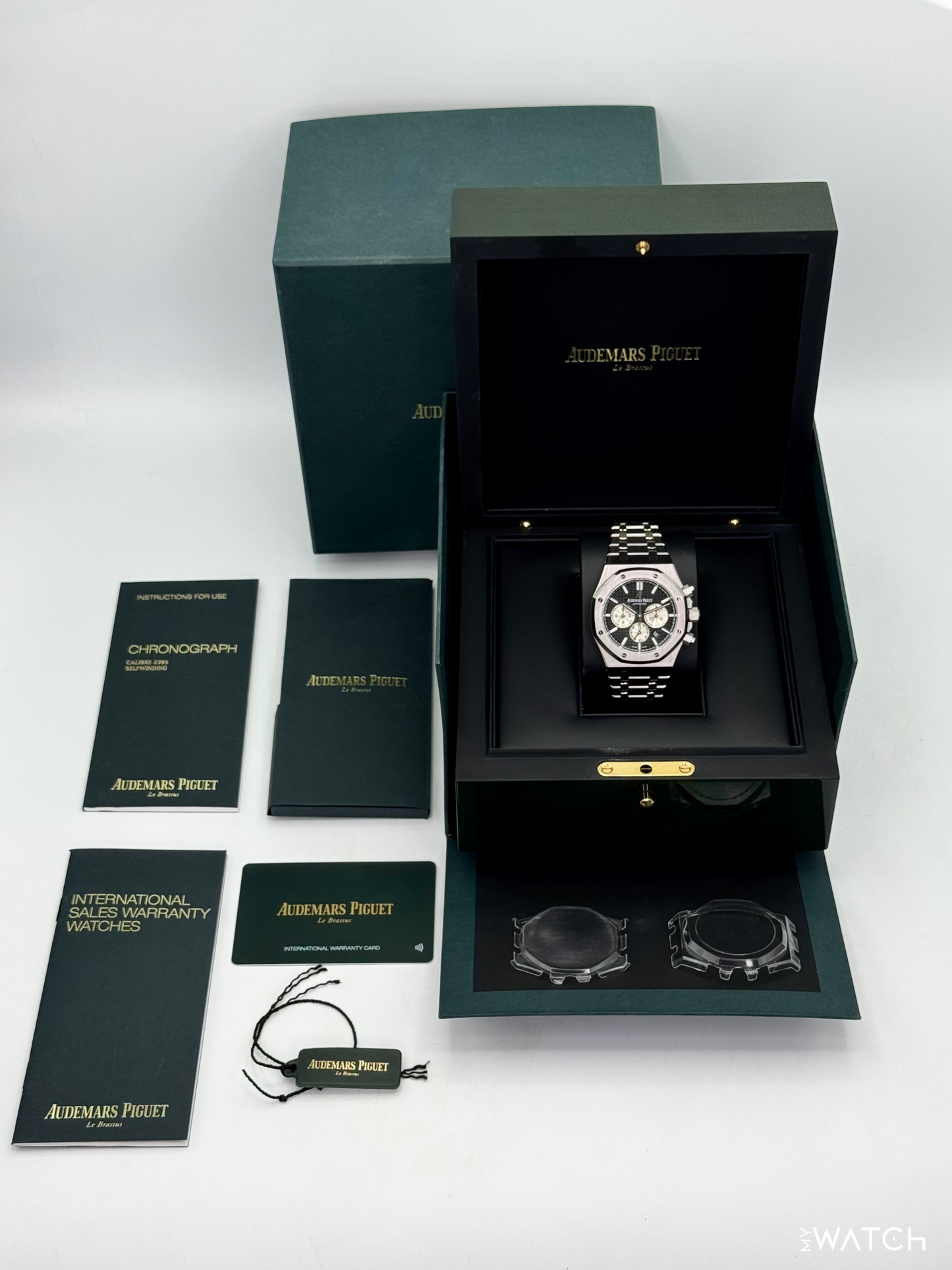 2021 Audemars Piguet Royal Oak Chronograph 41mm 26331ST Stainless Steel Black Dial - MyWatchLLC