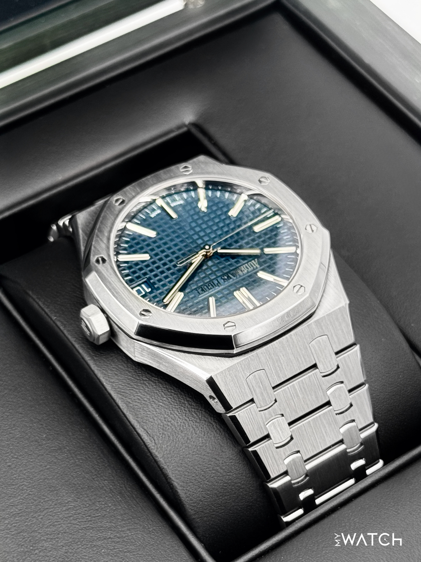 2023 Audemars Piguet  Royal Oak  41mm 15510ST Stainless Steel Blue Dial - MyWatchLLC
