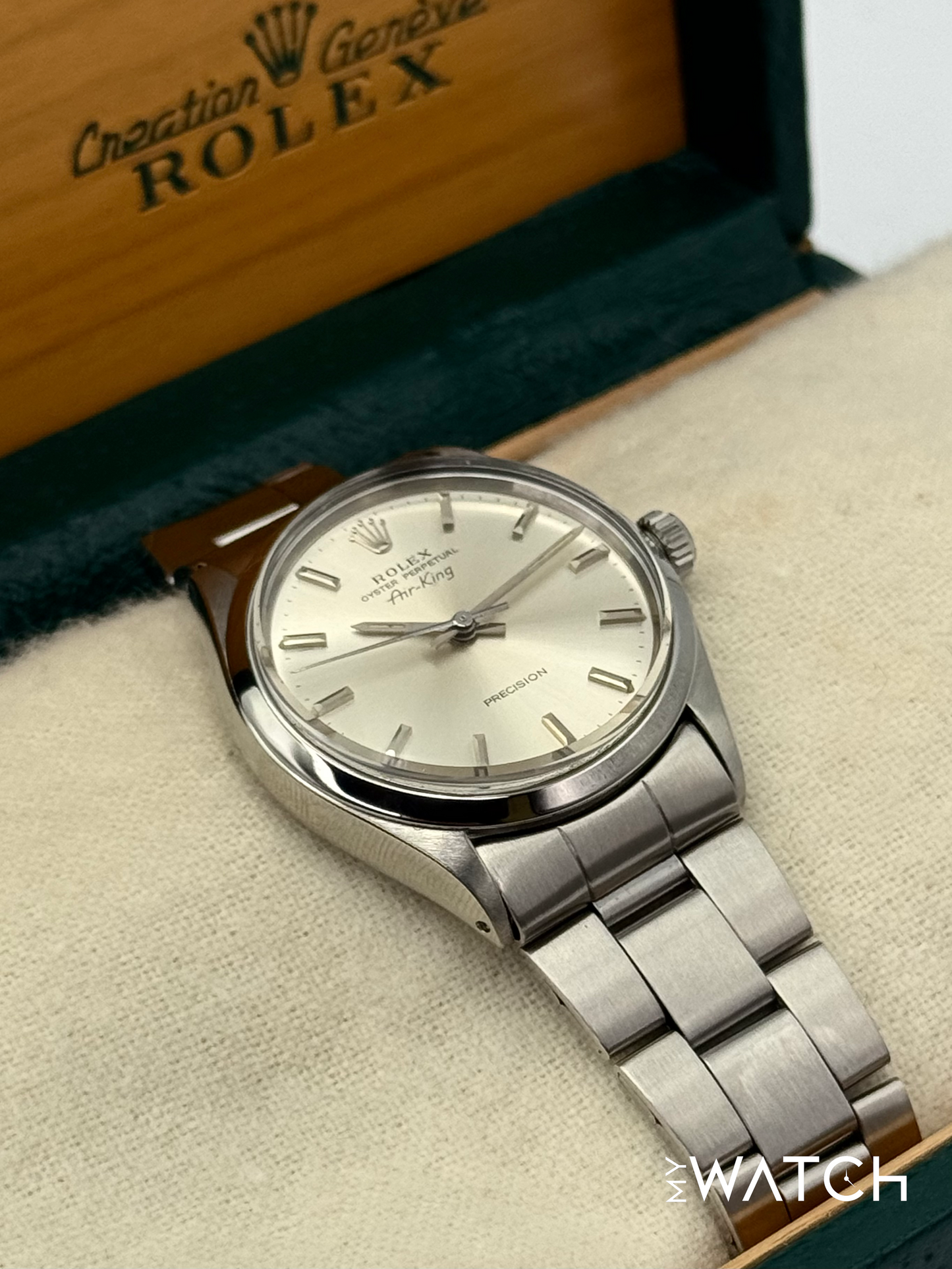 1973 Rolex Air-King 34mm 5500 Stainless Steel Oyster Silver Dial
