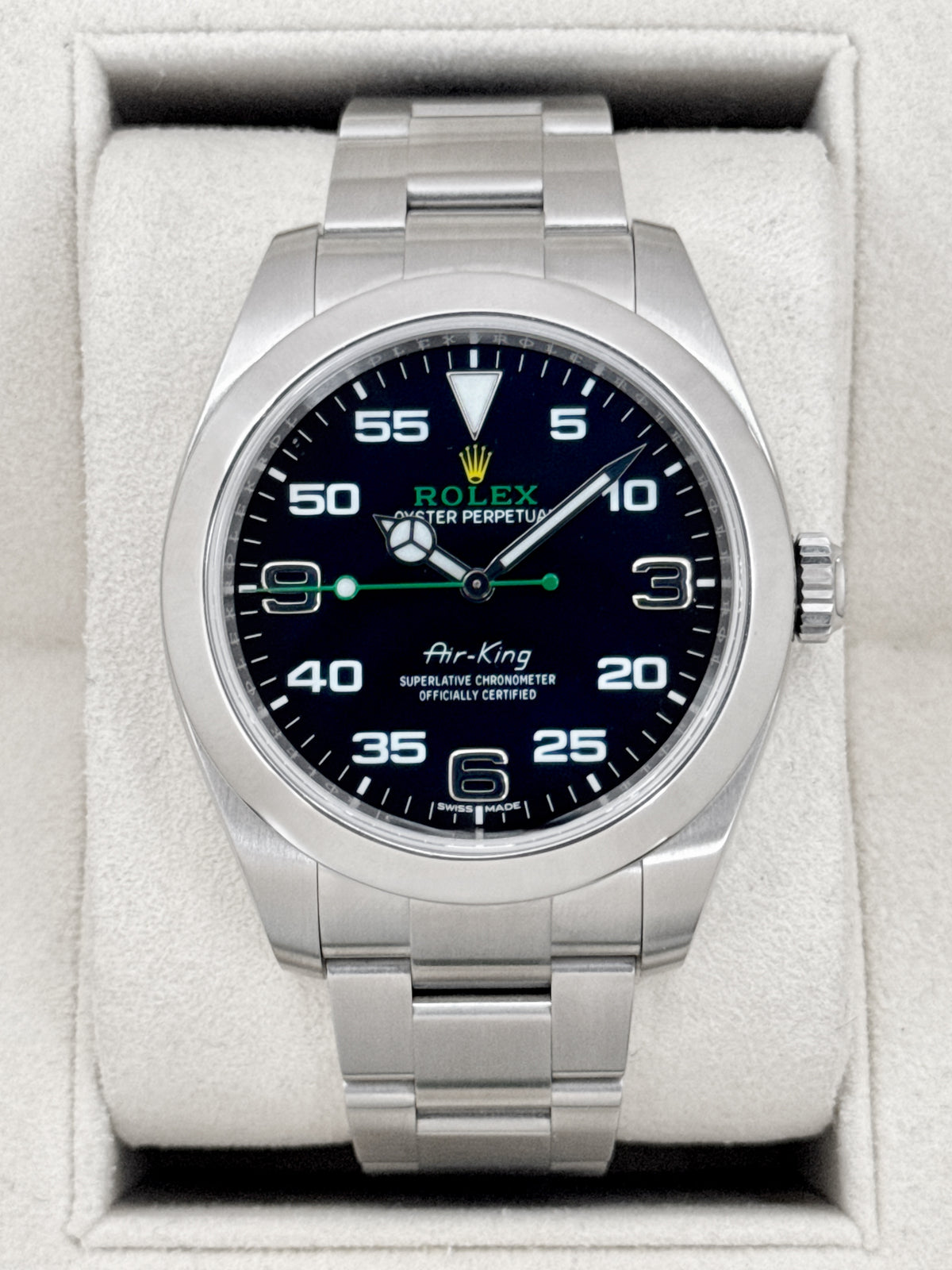 2026 Rolex Air-King 40mm 116900 Stainless Steel Black Dial (CPO)