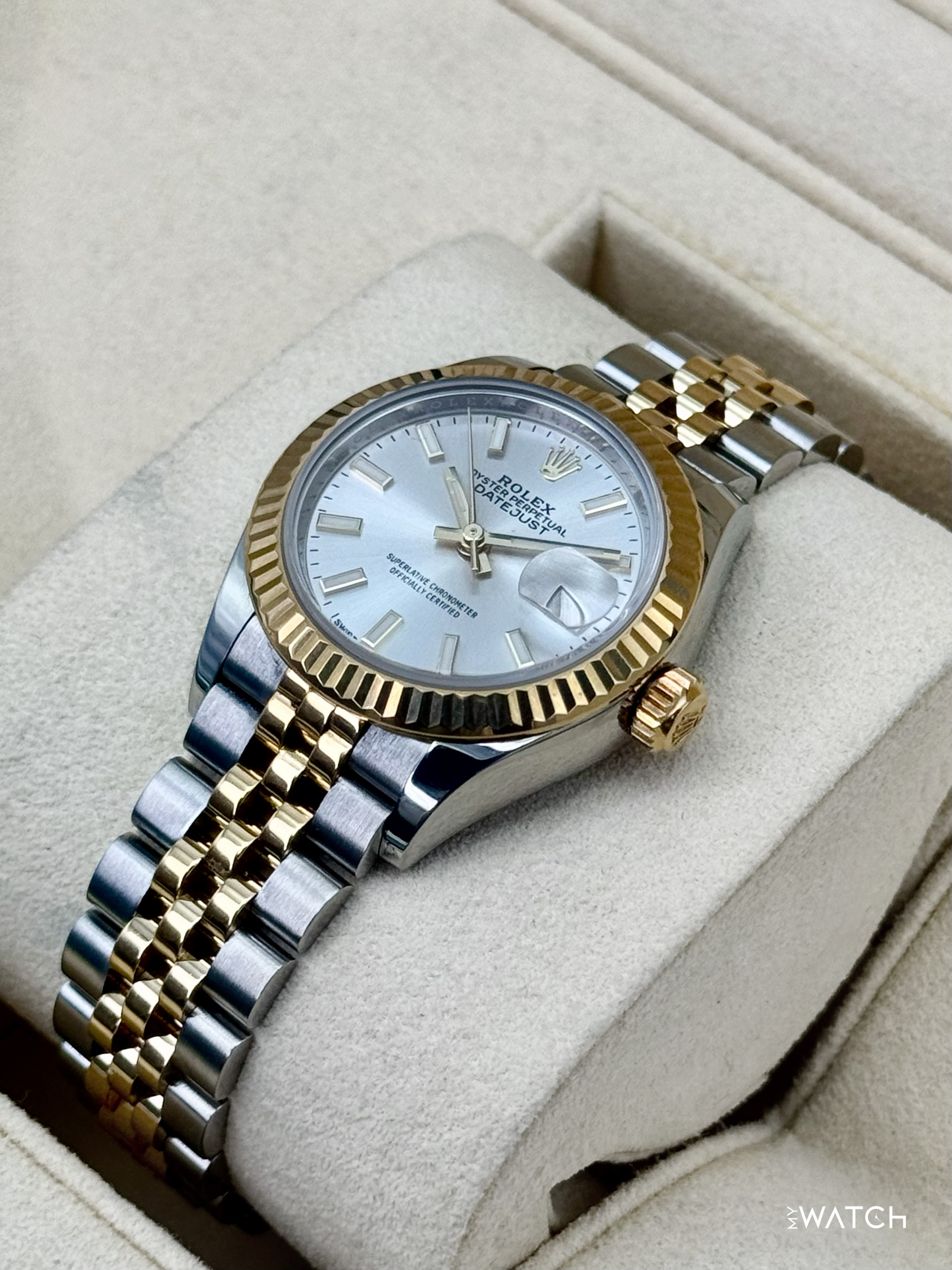 2020 Rolex Lady Datejust 28mm 279173 Two-Tone Jubilee Silver Dial - MyWatchLLC