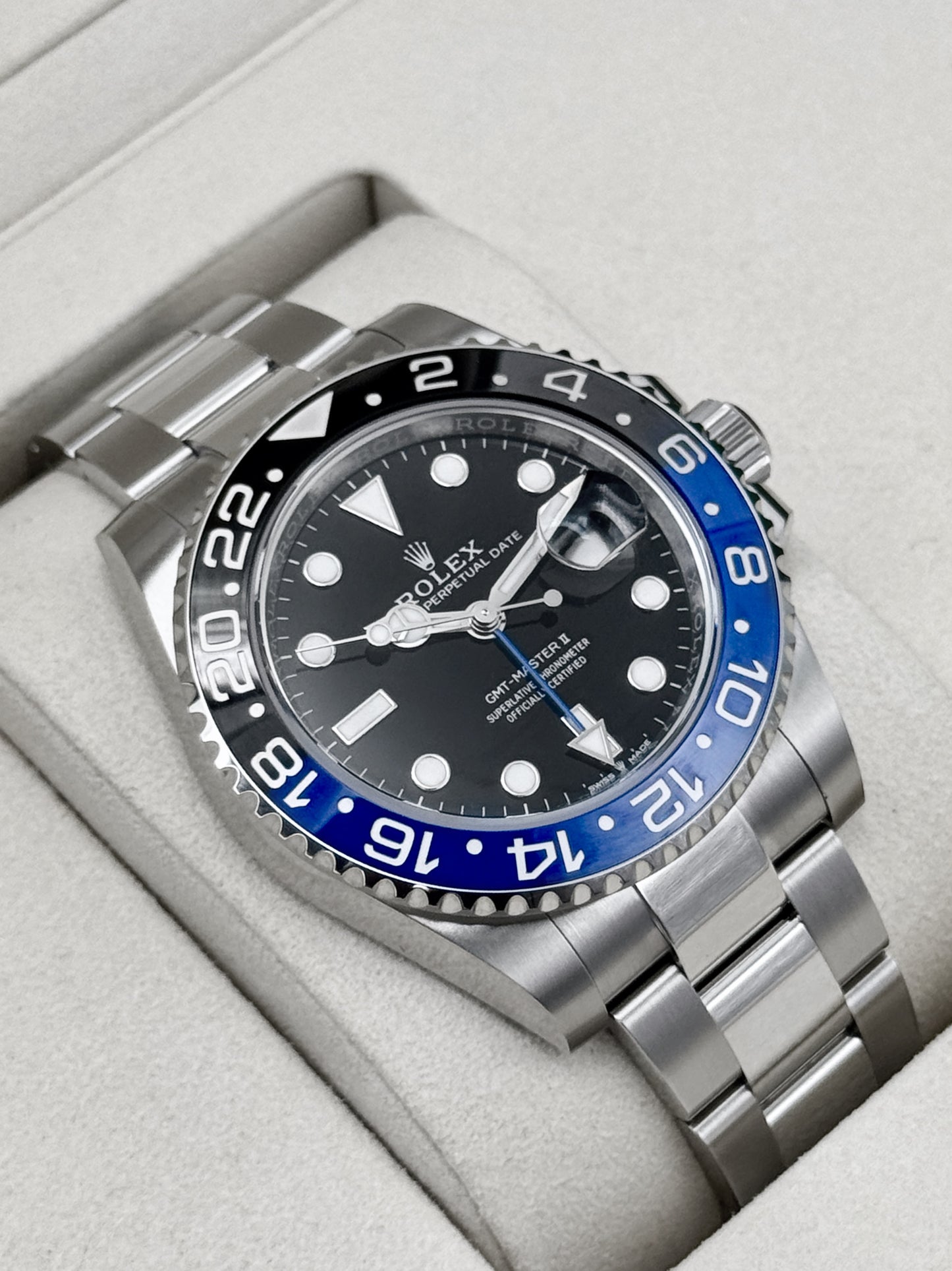 NEW 2026 Rolex GMT-Master II Batman 40mm 126710BLNR Oyster (NEW STYLE CARD)