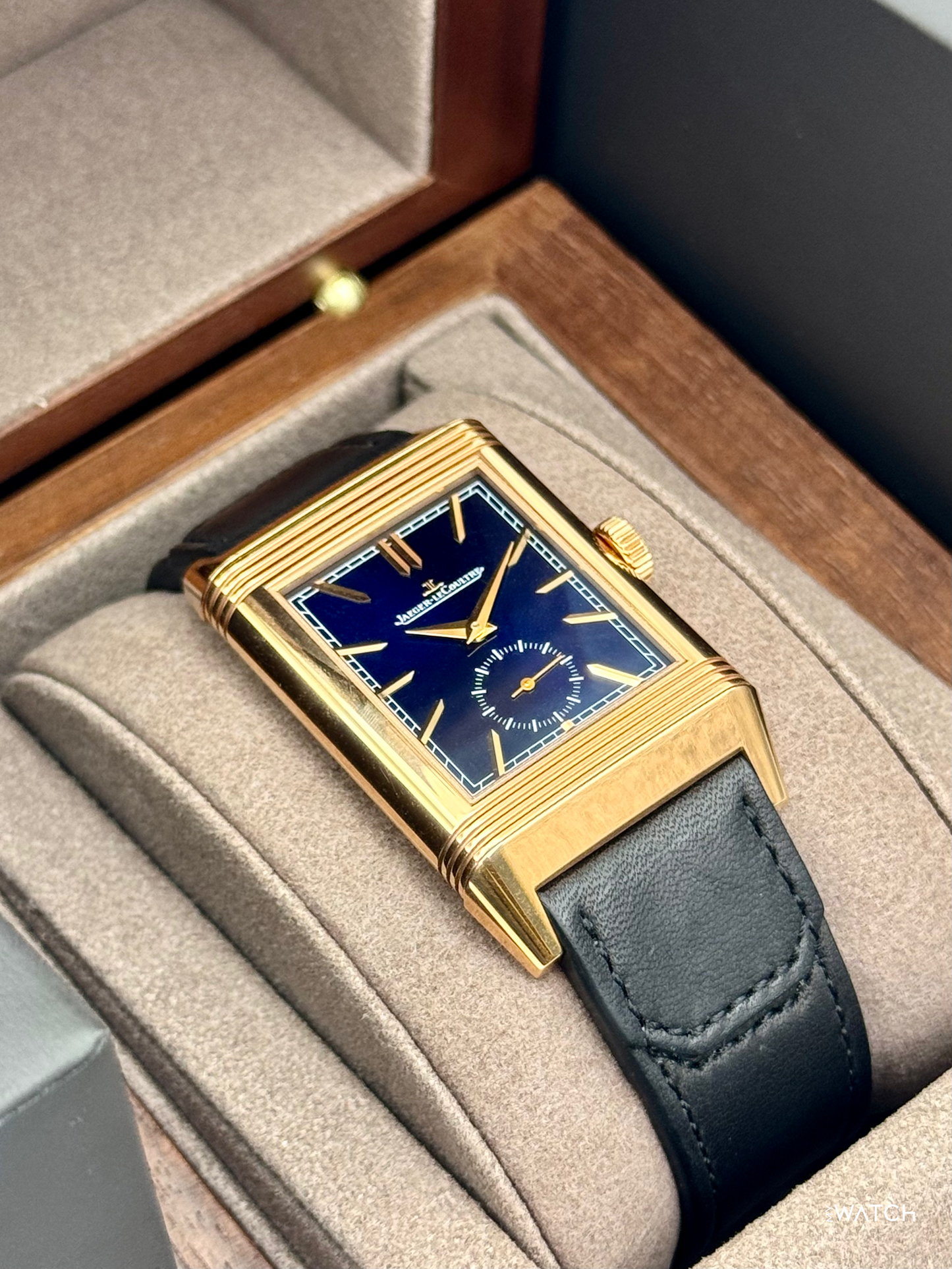 2024 Jaeger-Coultre Reverso Tribute 47mm Q3982590 Rose Gold Blue Dial
