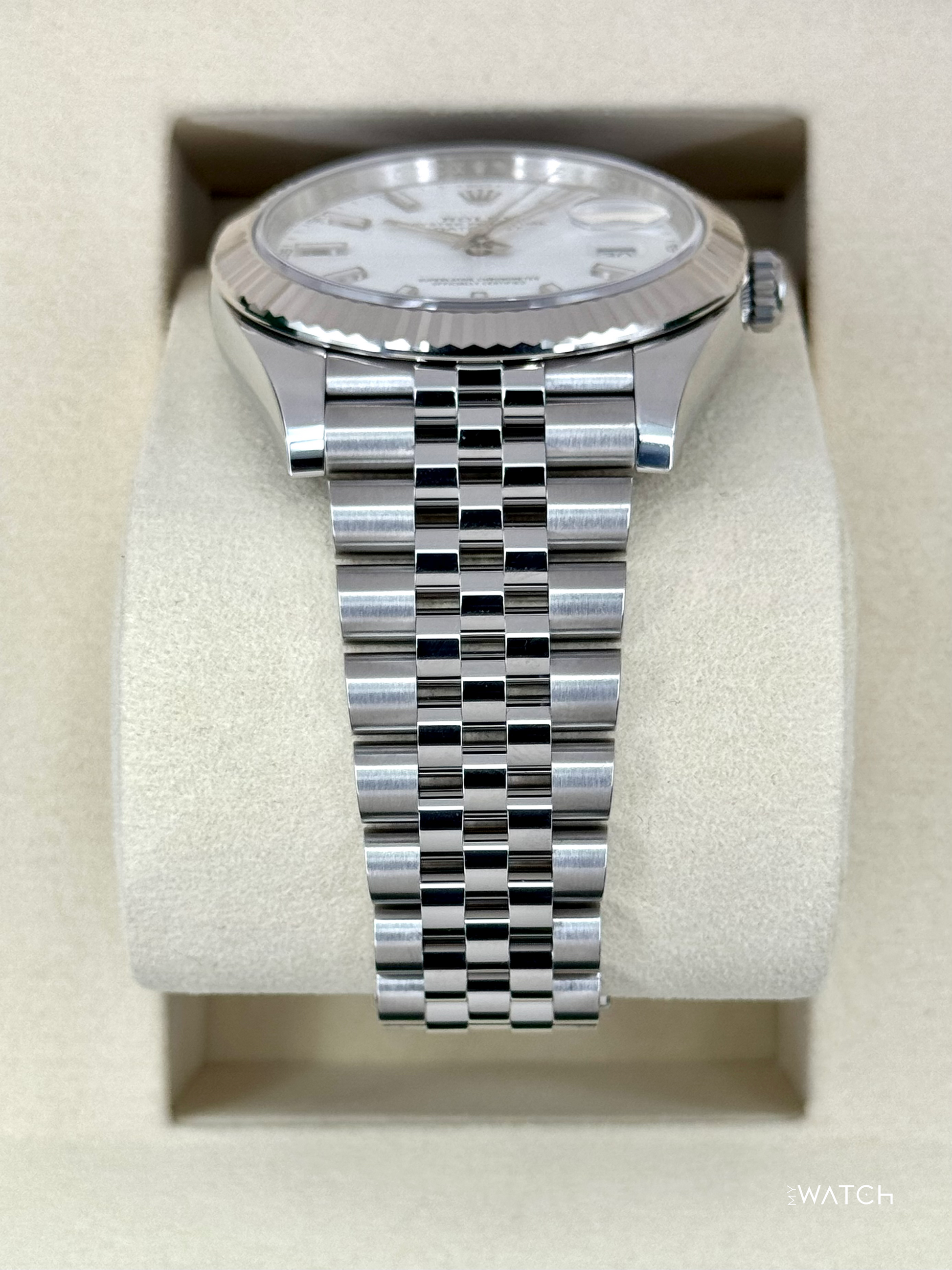 NEW 2025 Rolex Datejust 41mm 126334 Stainless Steel Jubilee White Dial - MyWatchLLC