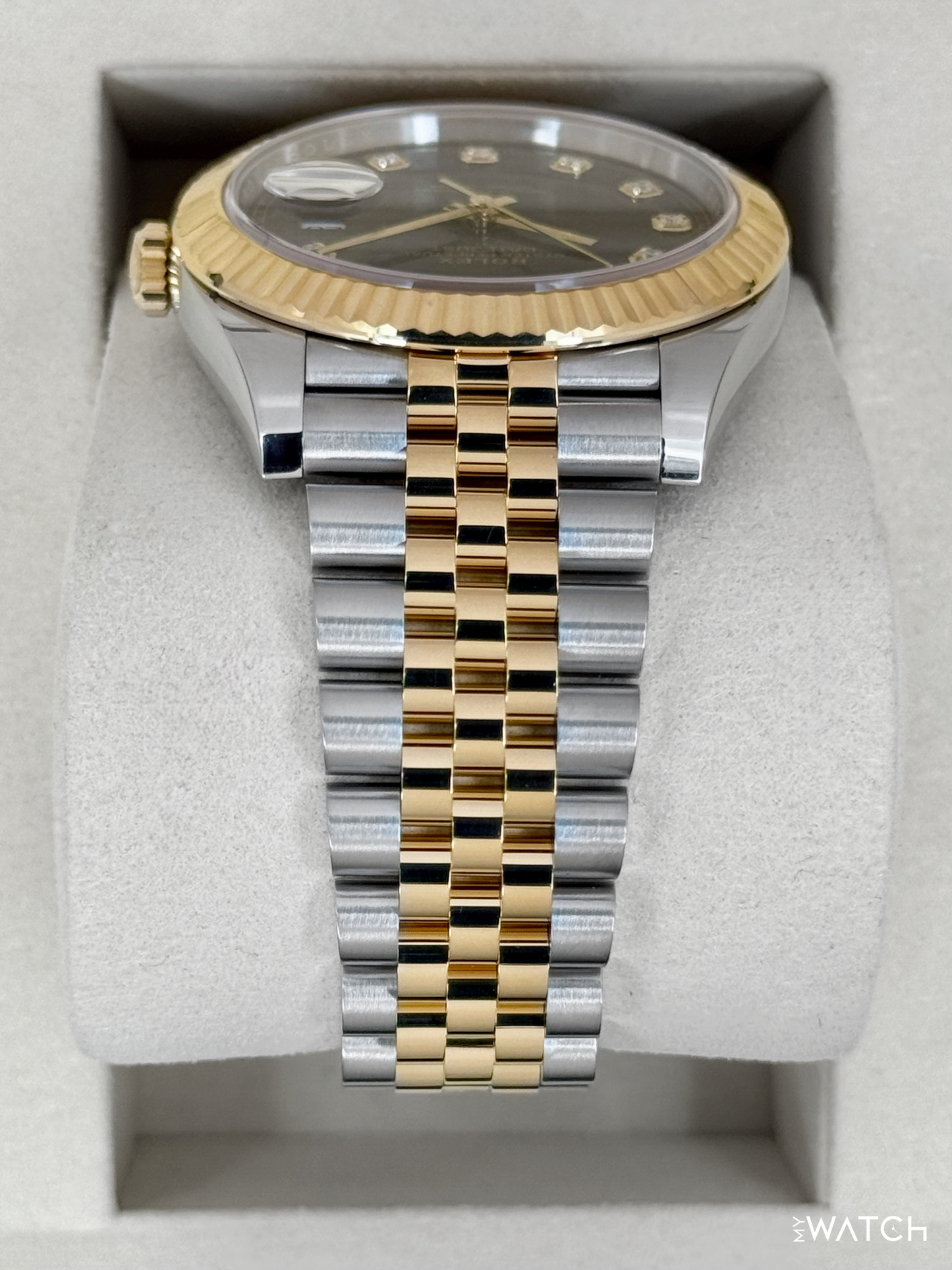 2025 Rolex Datejust 41mm 126333 Two-Tone Jubilee Black Dial - MyWatchLLC