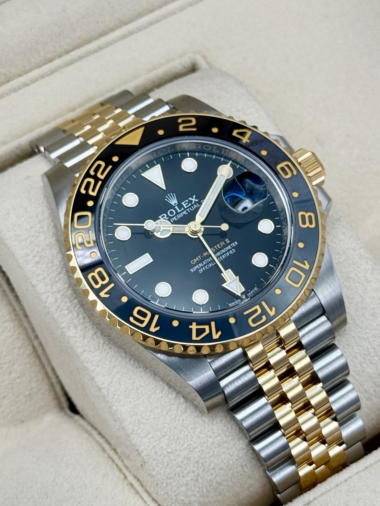 2024 Rolex GMT-Master II 40mm 126713GRNR Two-Tone Jubilee