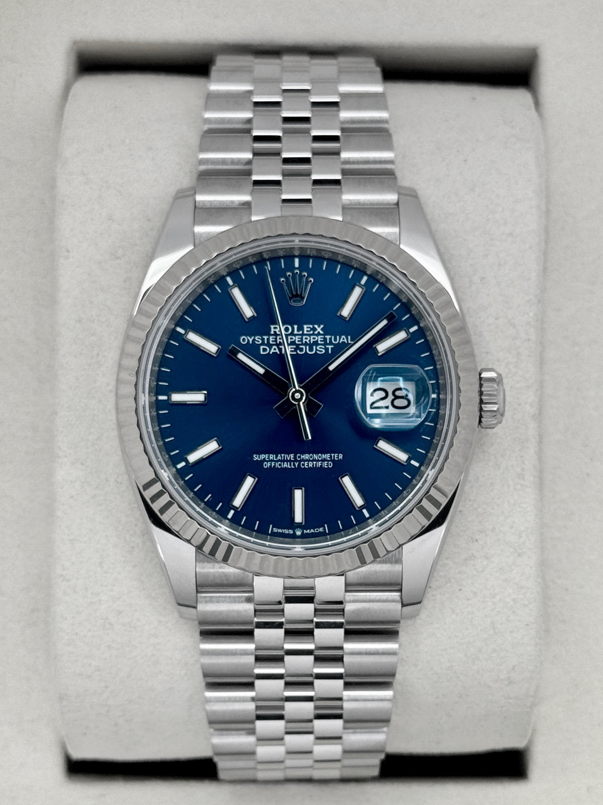 2026 Rolex Datejust 36mm 126234 Stainless Steel Jubilee Blue Dial