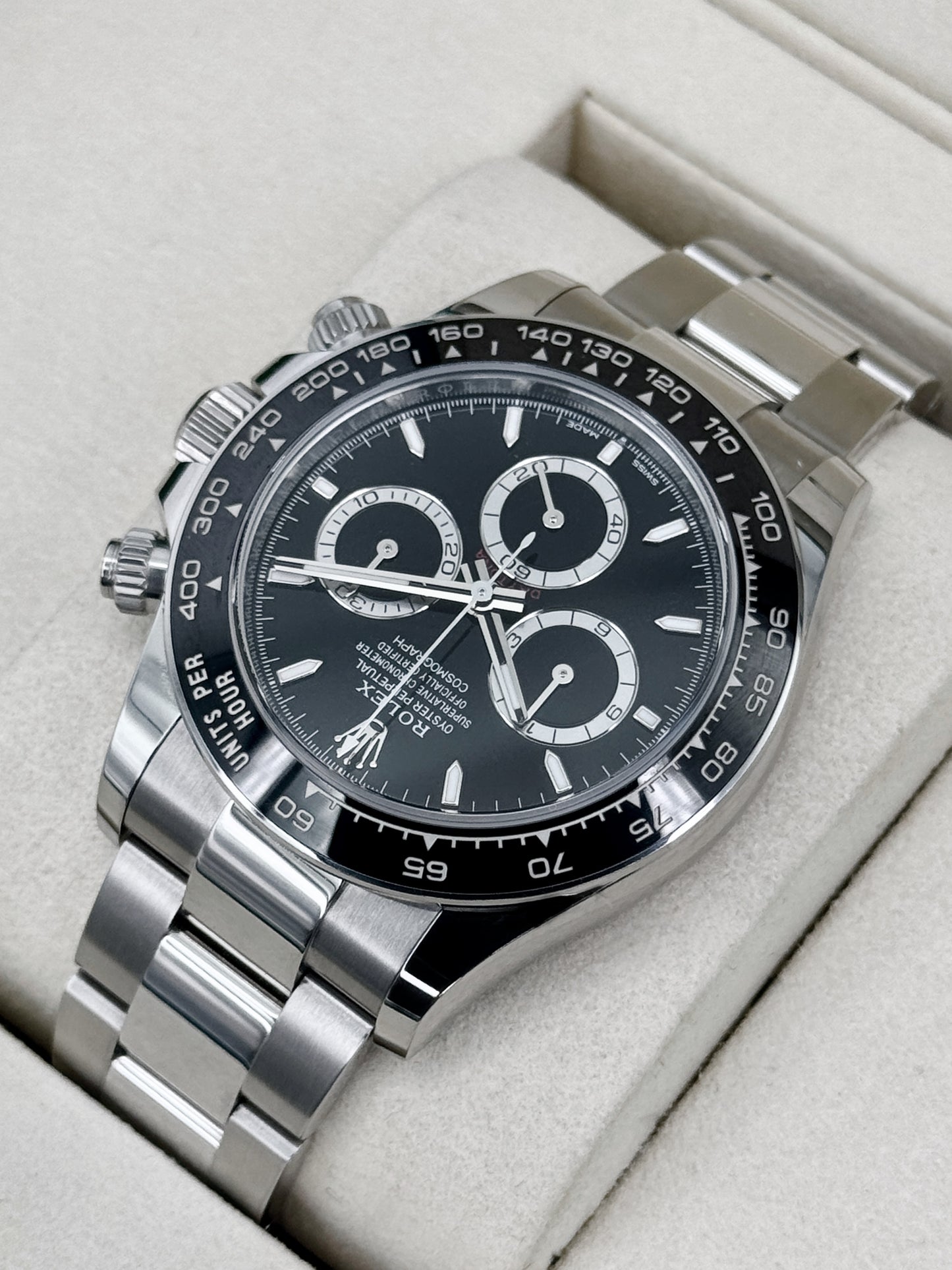 2025 Rolex Daytona 40mm 126500LN Stainless Steel Black Dial