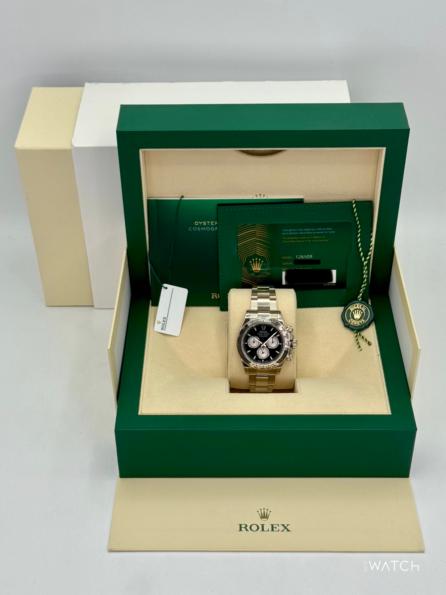 2024 Rolex Daytona 40mm 126509 White Gold Black Dial