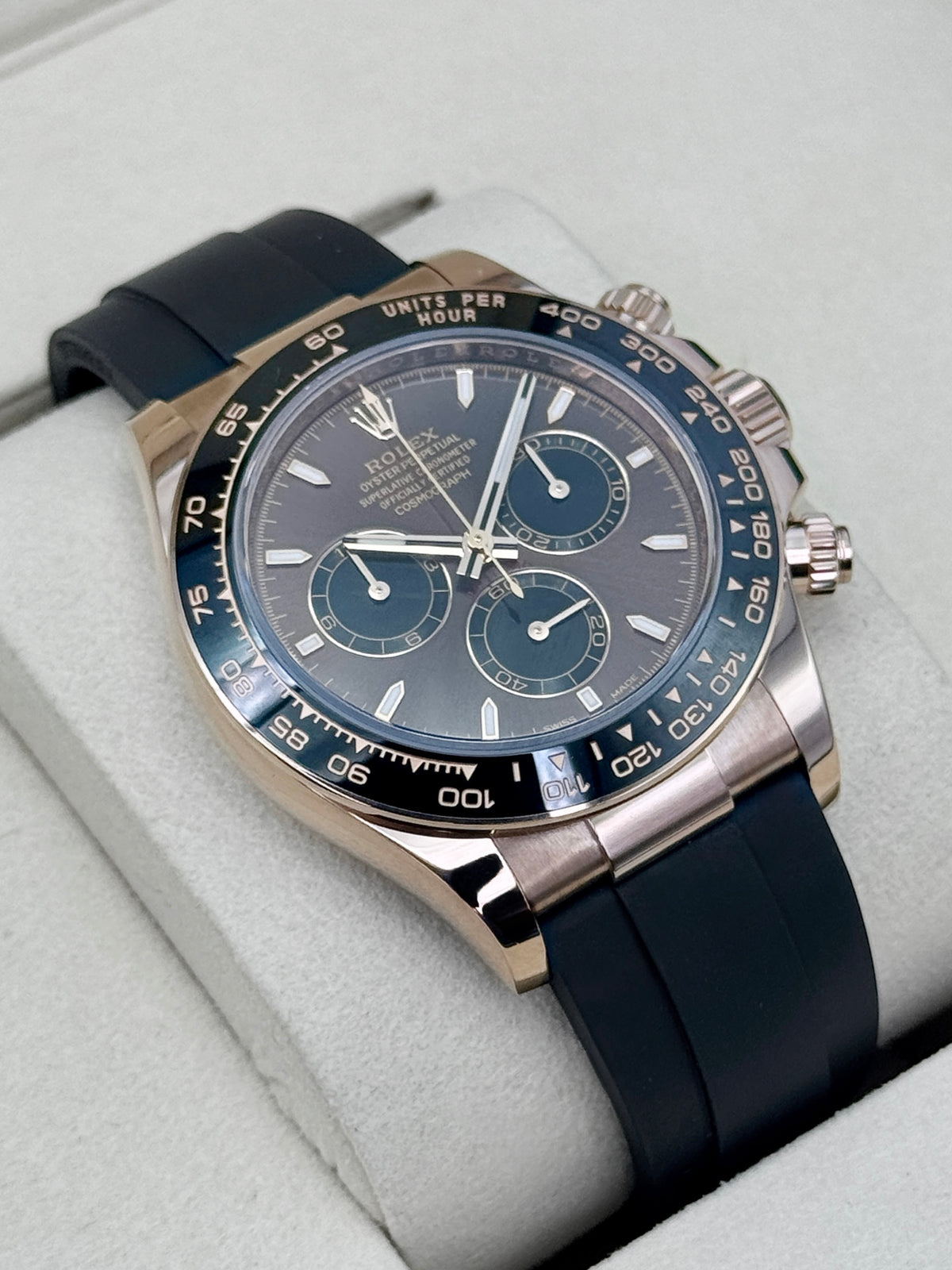 2025 Rolex Daytona 40mm 126515LN Rose Gold Oysterflex Chocolate Dial
