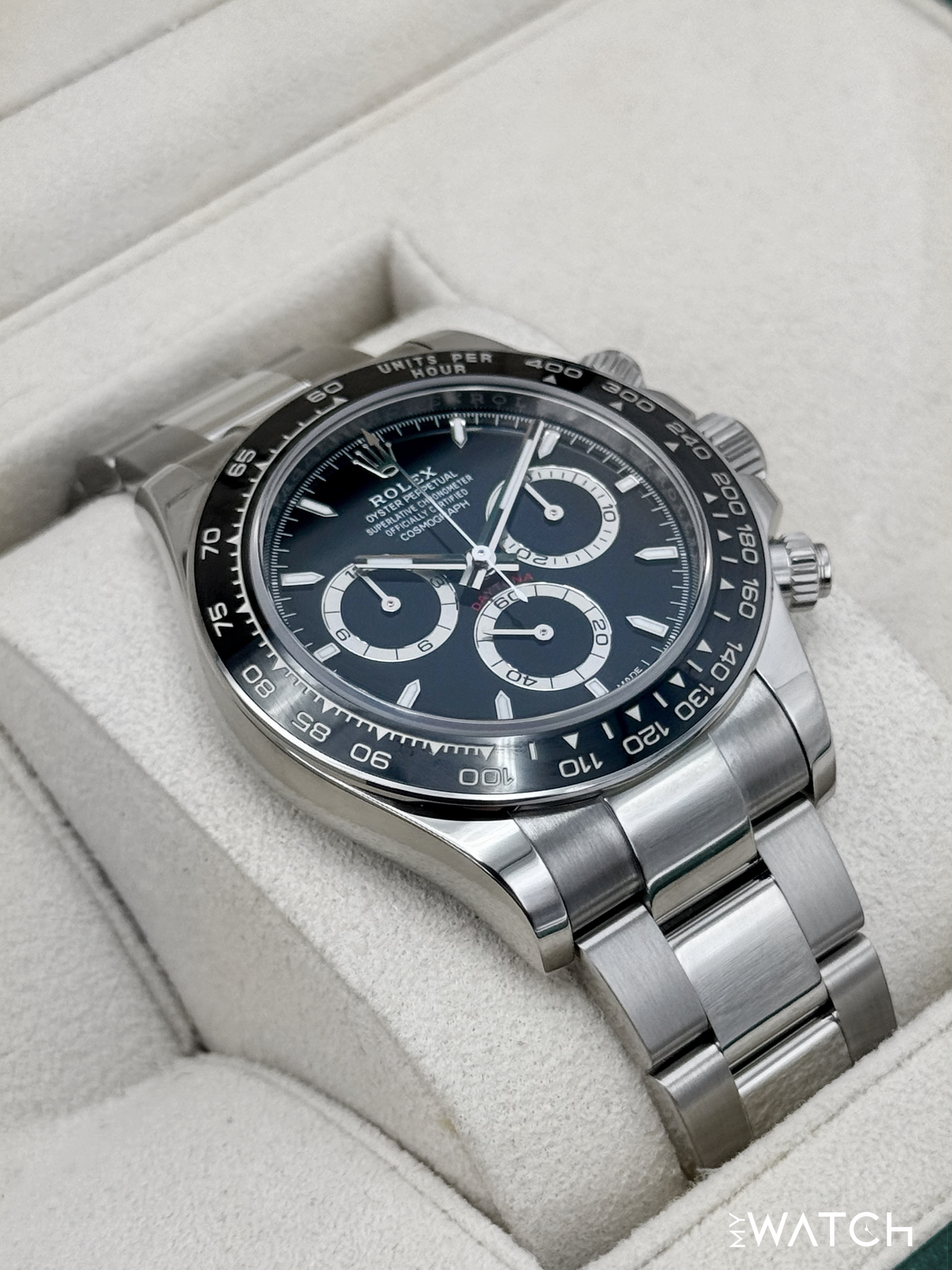 2024 Rolex Daytona 40mm 126500LN Stainless Steel Black Dial
