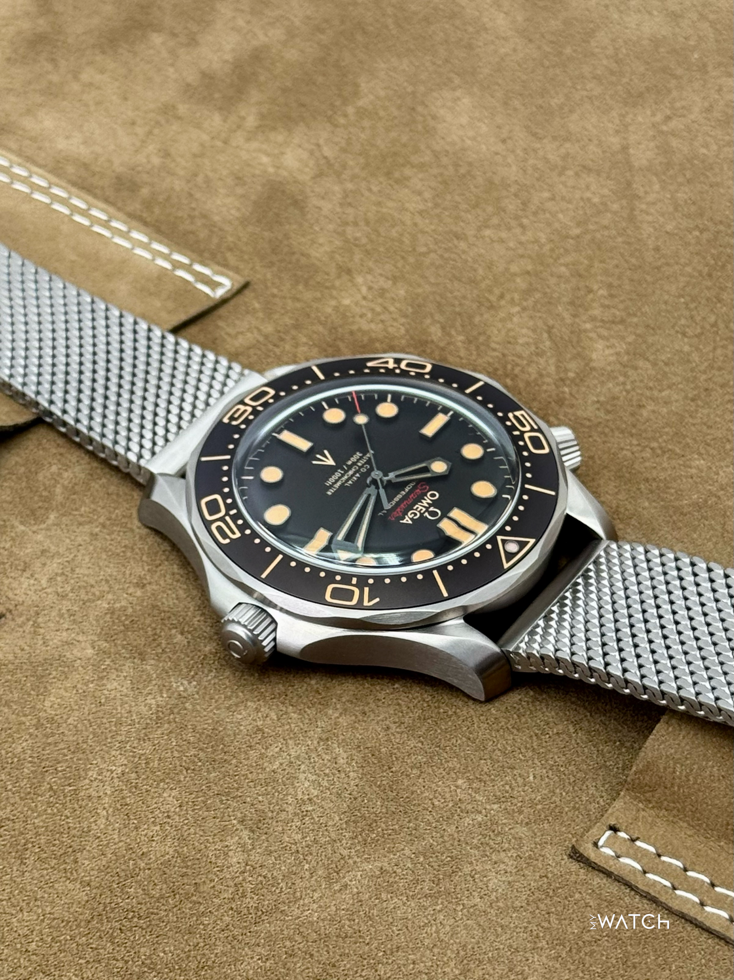 New 2025 Omega Seamaster Diver 300M 007 42mm Titanium Brown Dial - MyWatchLLC