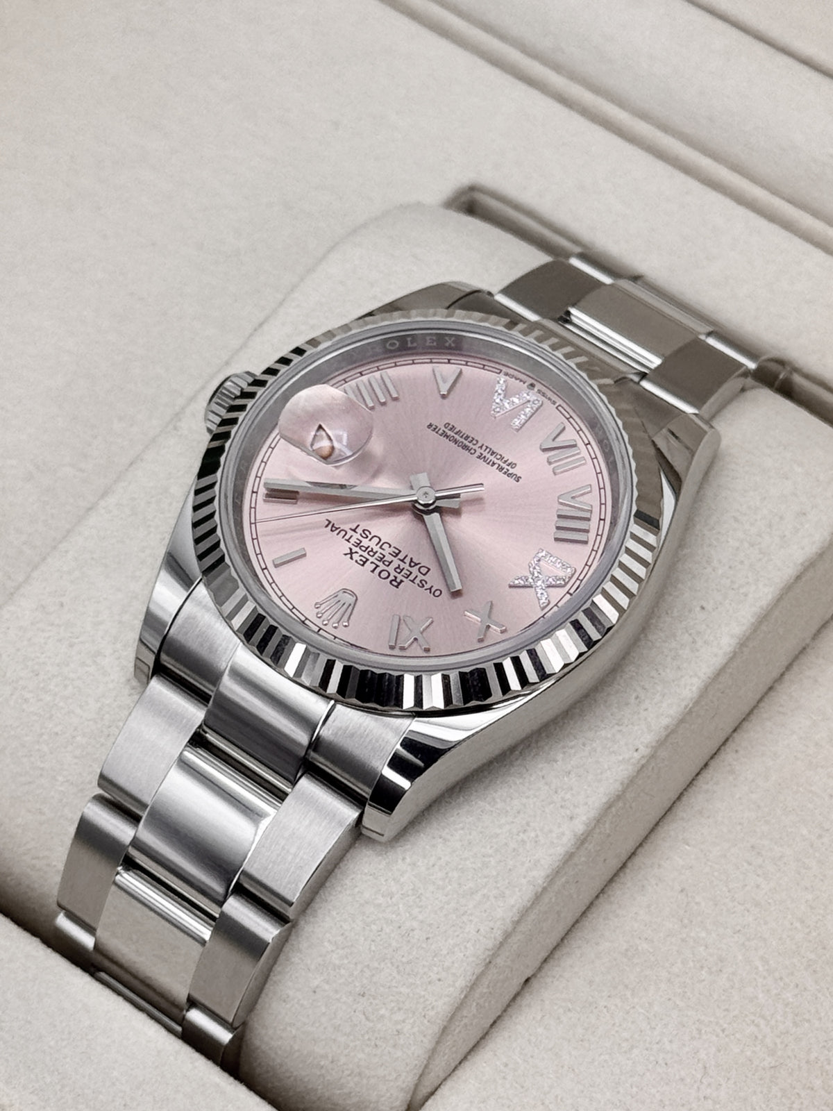 NEW 2026 Rolex Datejust 36mm 126234 Stainless Steel Oyster Pink Diamond Dial