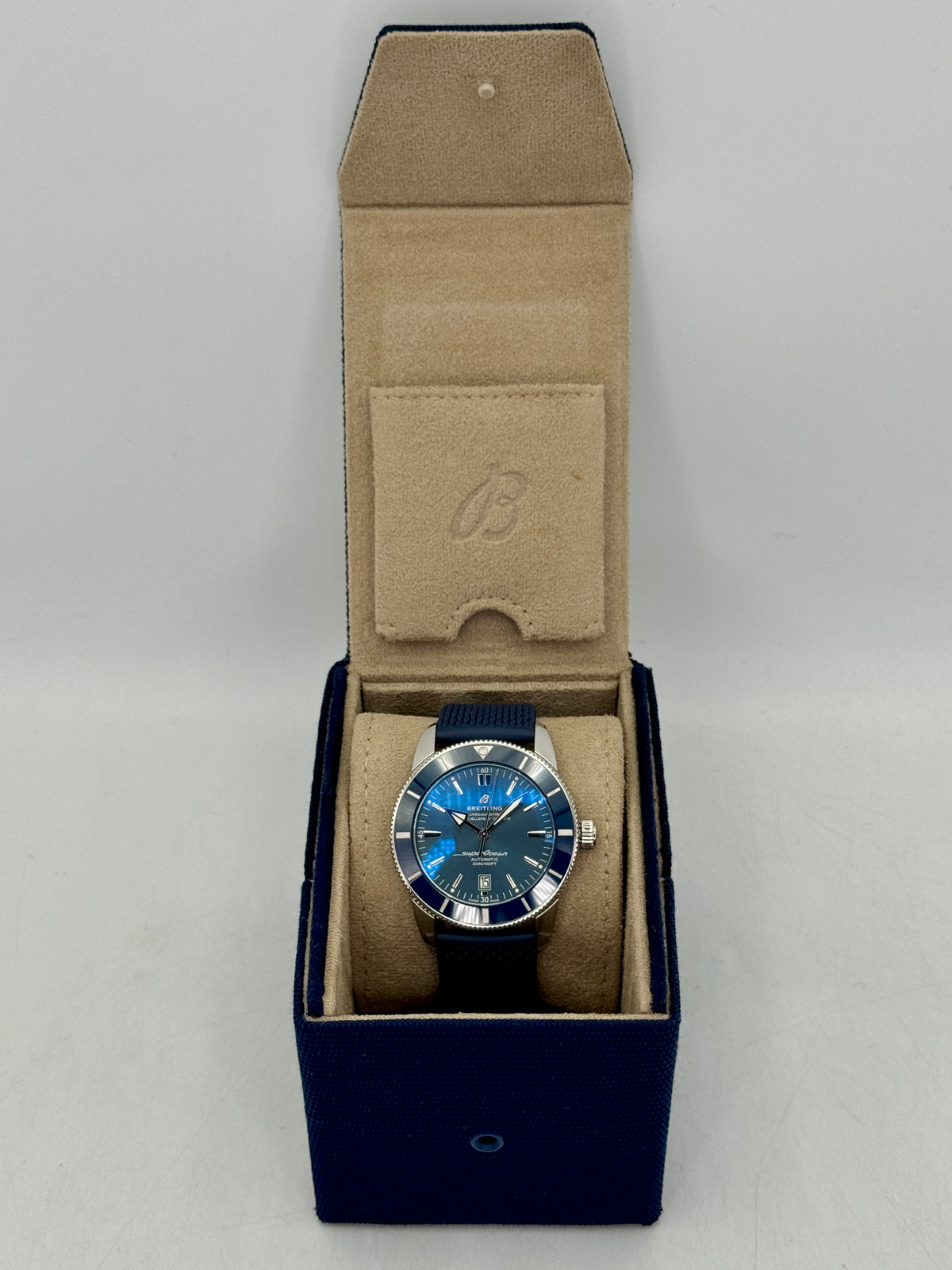 2025 Breitling Superocean Heritage II 46mm AB2020 Stainless Steel Blue Dial