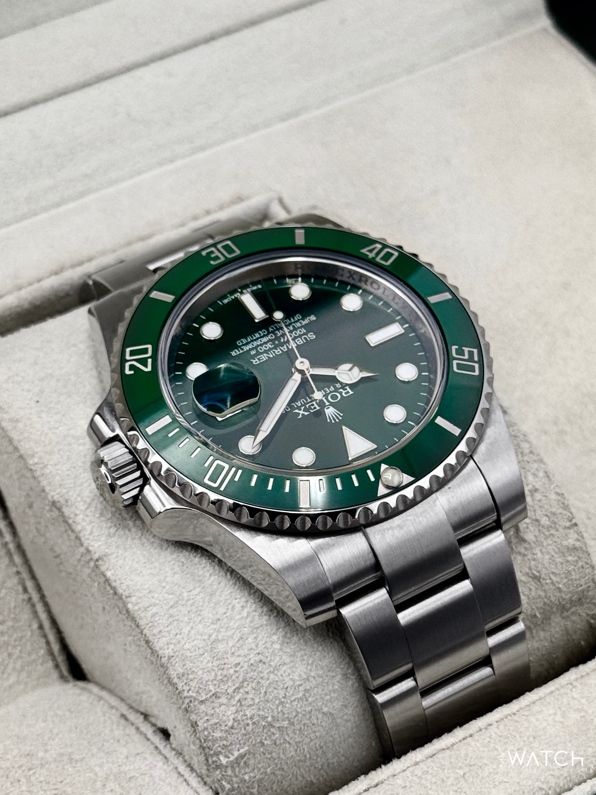 2013 Rolex Submariner “Hulk” 40mm 116610LV Green Dial - MyWatchLLC