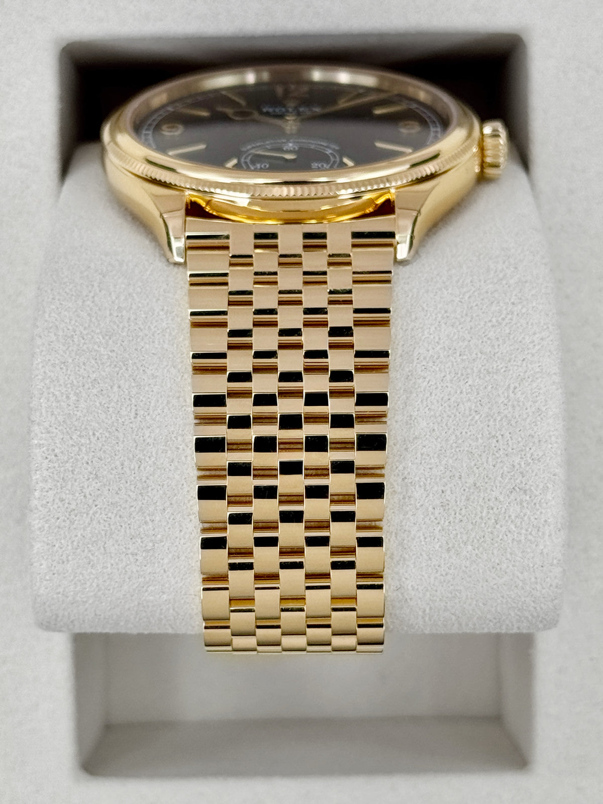 NEW 2026 Rolex 1908 39mm 52508 Yellow Gold Settimo Bracelet Black Dial