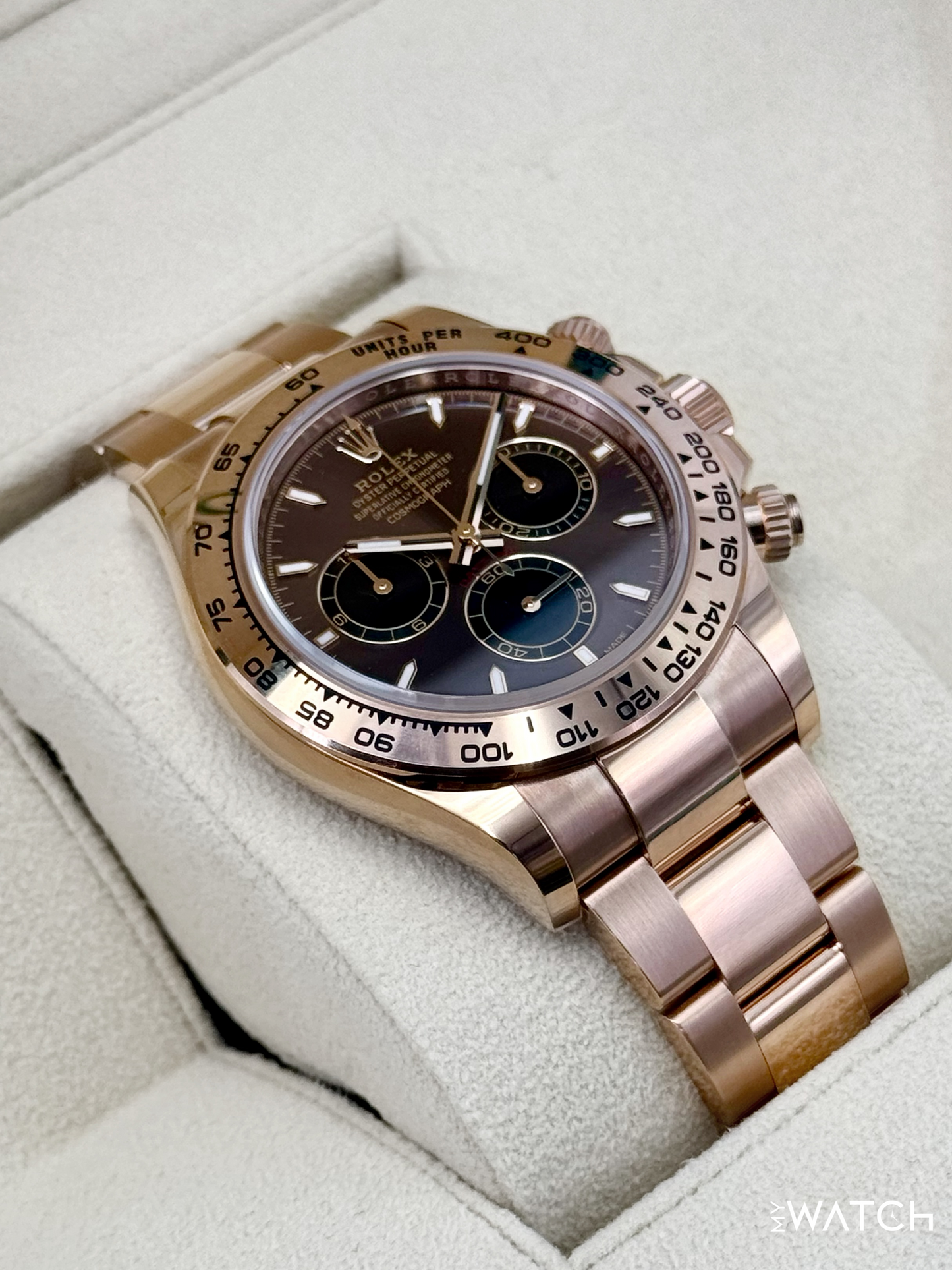 2025 Rolex Daytona 40mm 126505 Rose Gold Chocolate Dial - MyWatchLLC