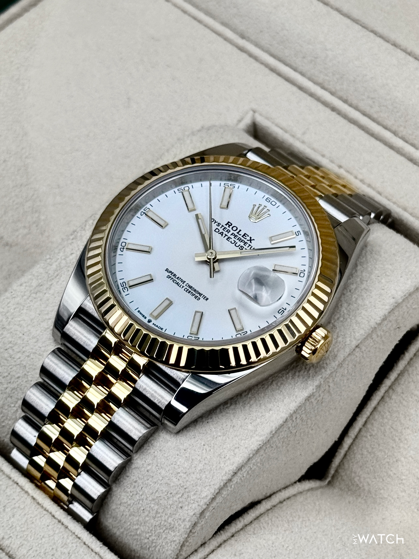2022 Rolex Datejust 41mm 126333 Two-Tone Jubilee White Dial - MyWatchLLC