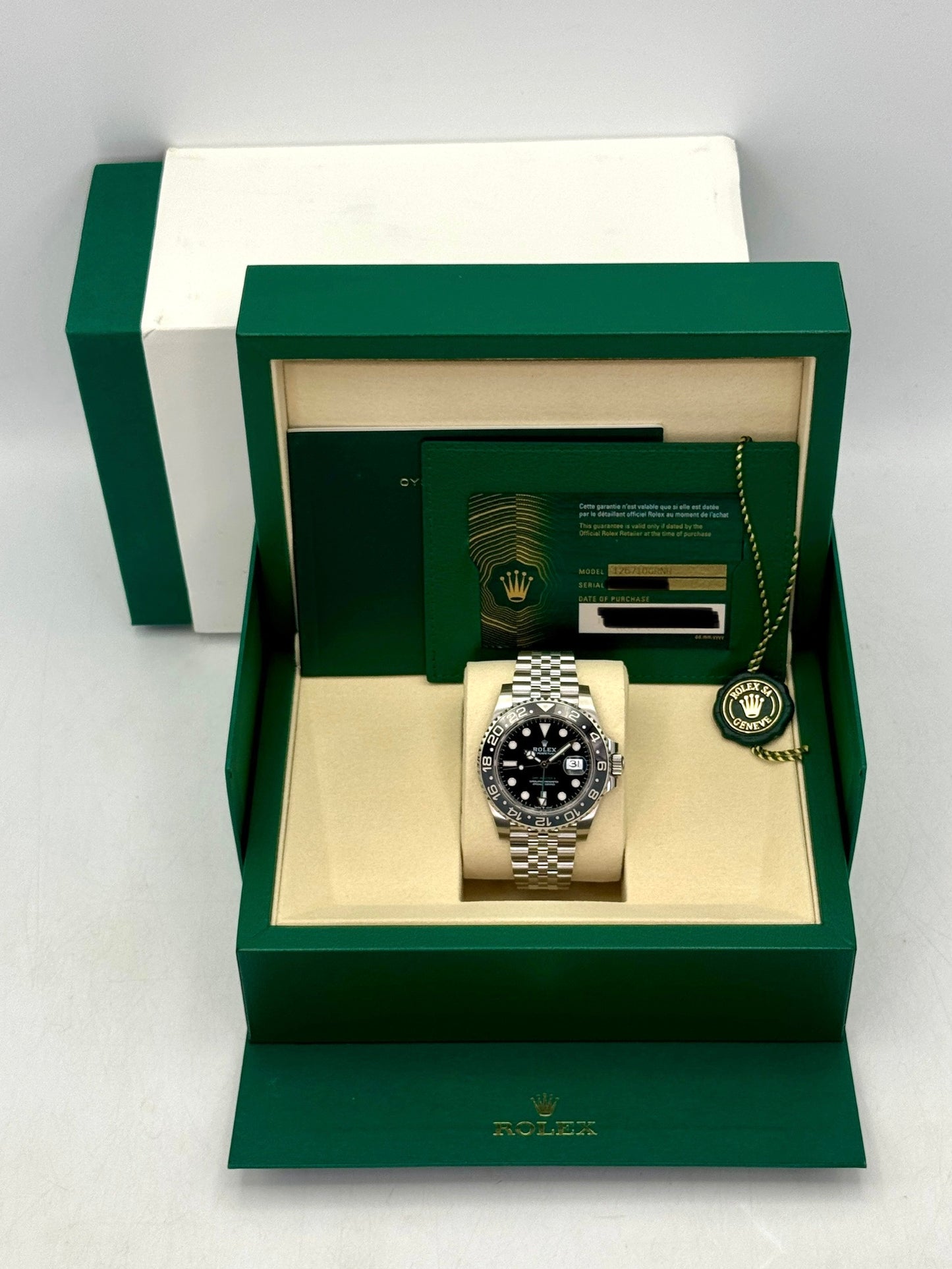 NEW 2026 Rolex GMT-Master II Bruce Wayne 40mm 126710GRNR Jubilee (NEW STYLE CARD)