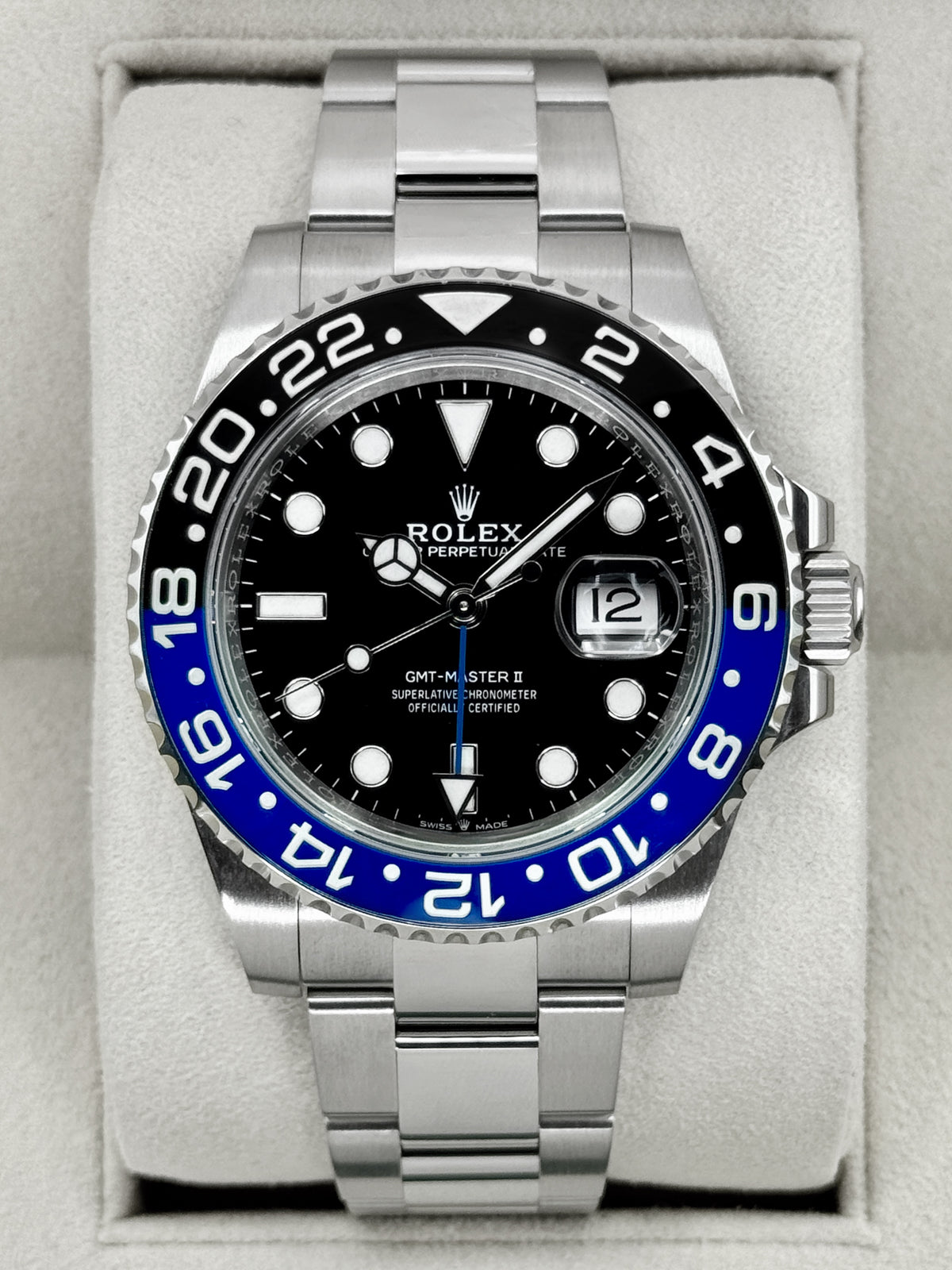 2022 Rolex GMT-Master II Batman 40mm 126710BLNR Oyster