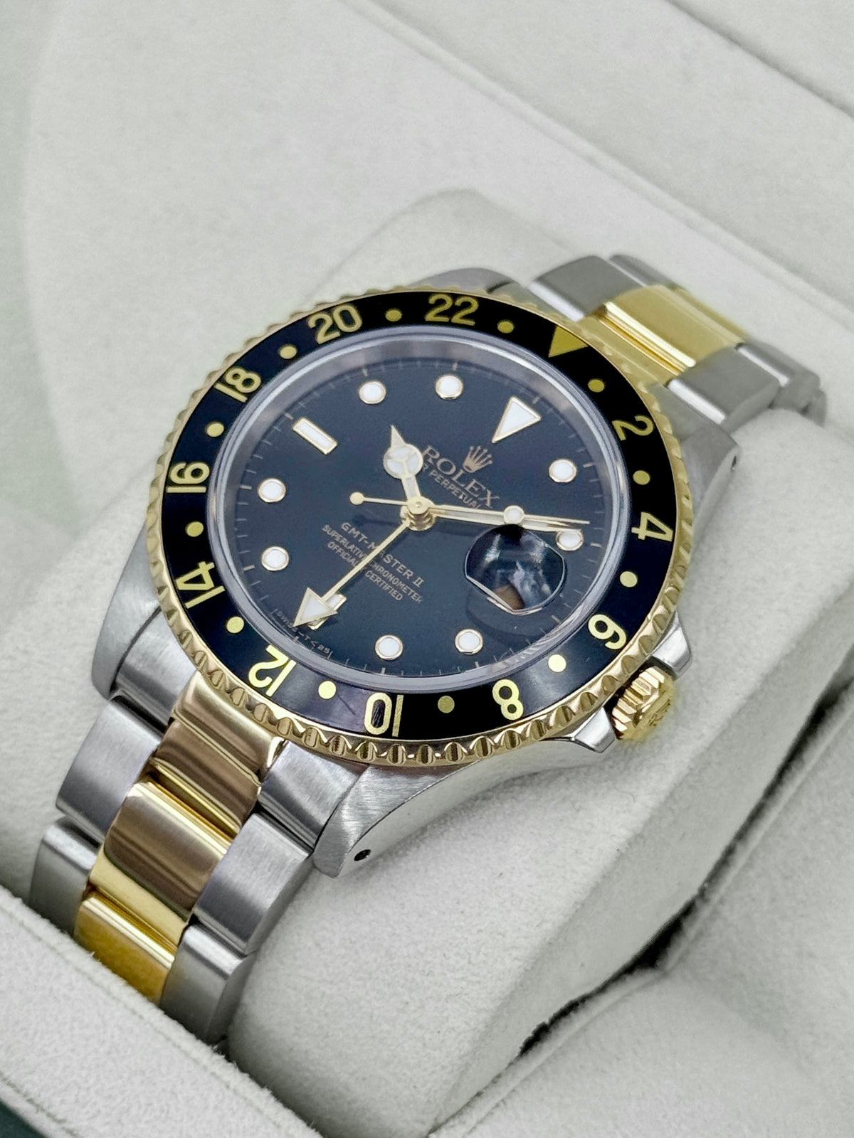 1991 Rolex GMT-Master II 40mm 16713LN Two-Tone Oyster Black Dial (RSC)