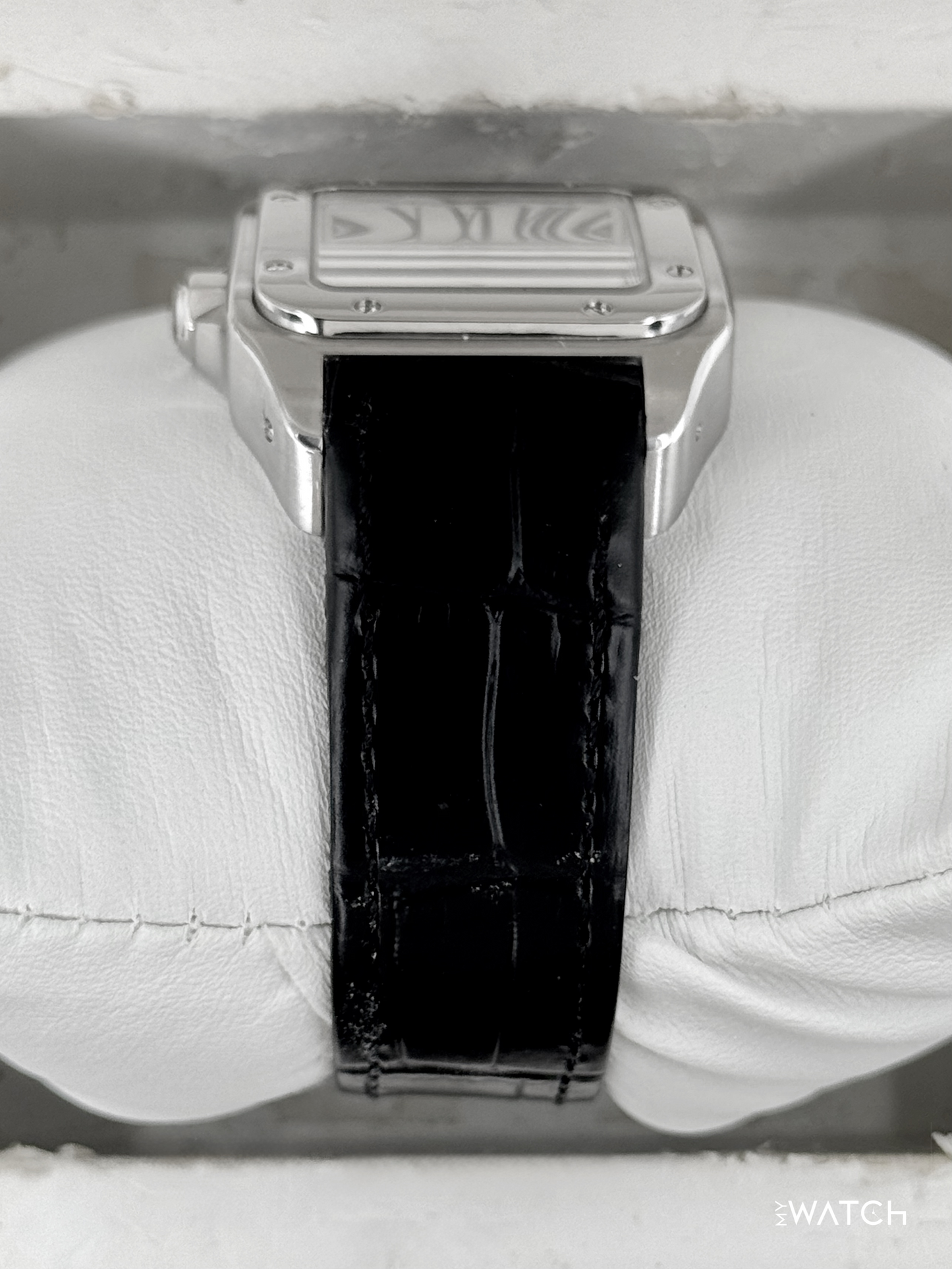 Cartier Santos 100 33mm 2878 Stainless Steel White Dial - MyWatchLLC