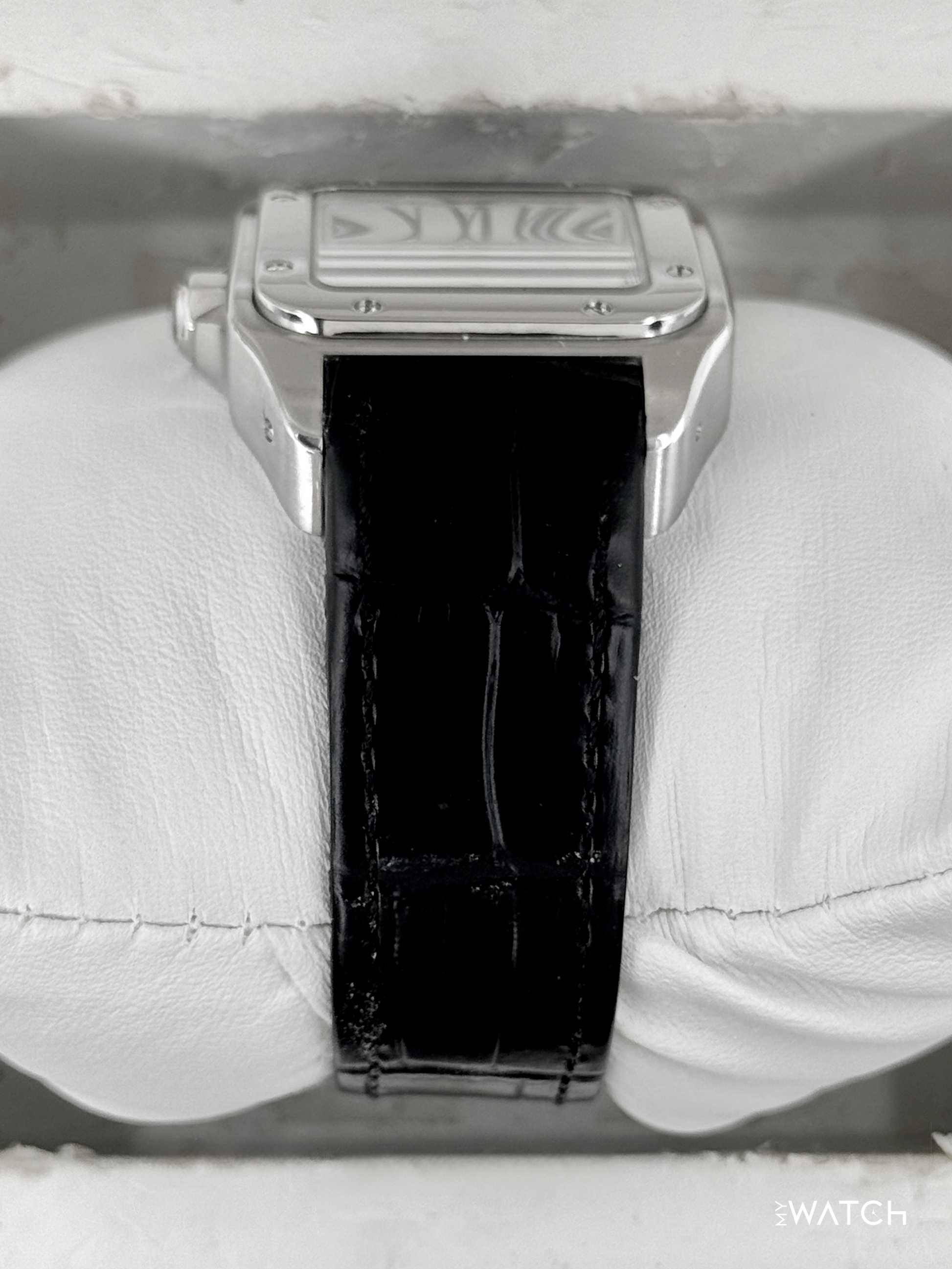 Cartier Santos 100 33mm 2878 Stainless Steel White Dial - MyWatchLLC
