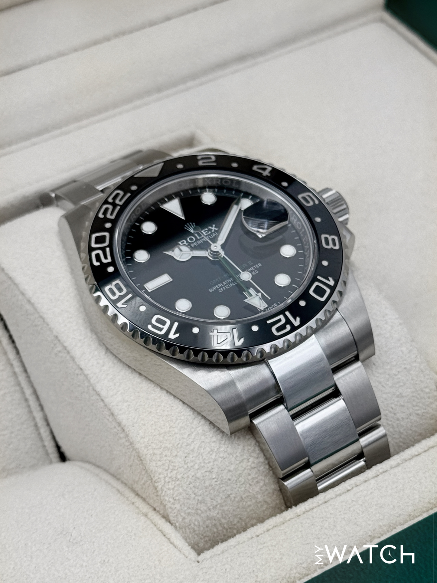 2019 Rolex GMT-Master II 40mm 116710LN Stainless Steel Black Dial