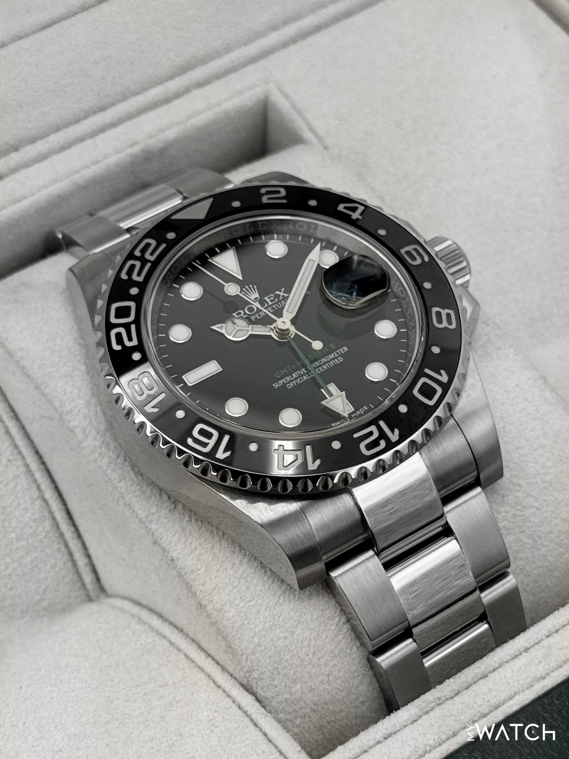 2016 Rolex GMT-Master II 40mm 116710LN Stainless Steel Black Dial - MyWatchLLC