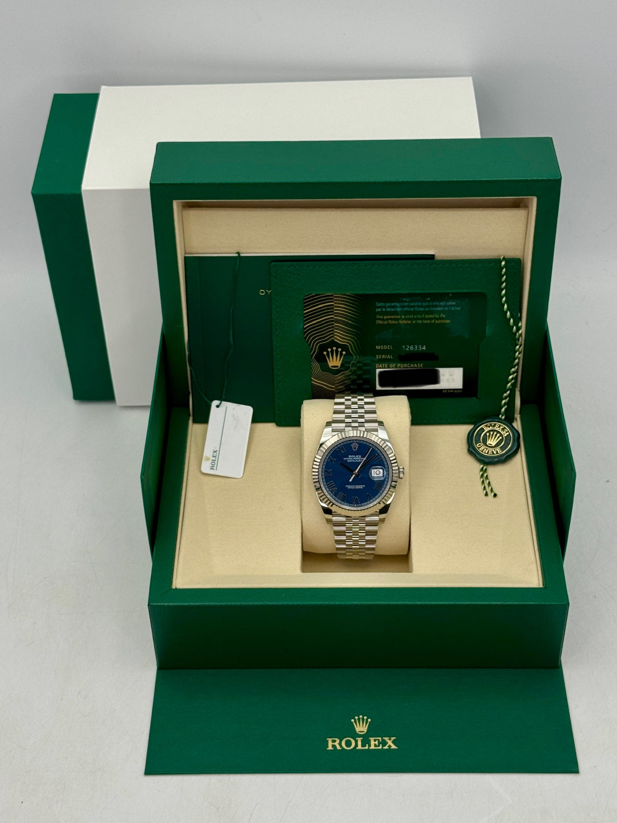NEW 2026 Rolex Datejust 41mm 126334 Stainless Steel Jubilee Blue Roman Numeral Dial