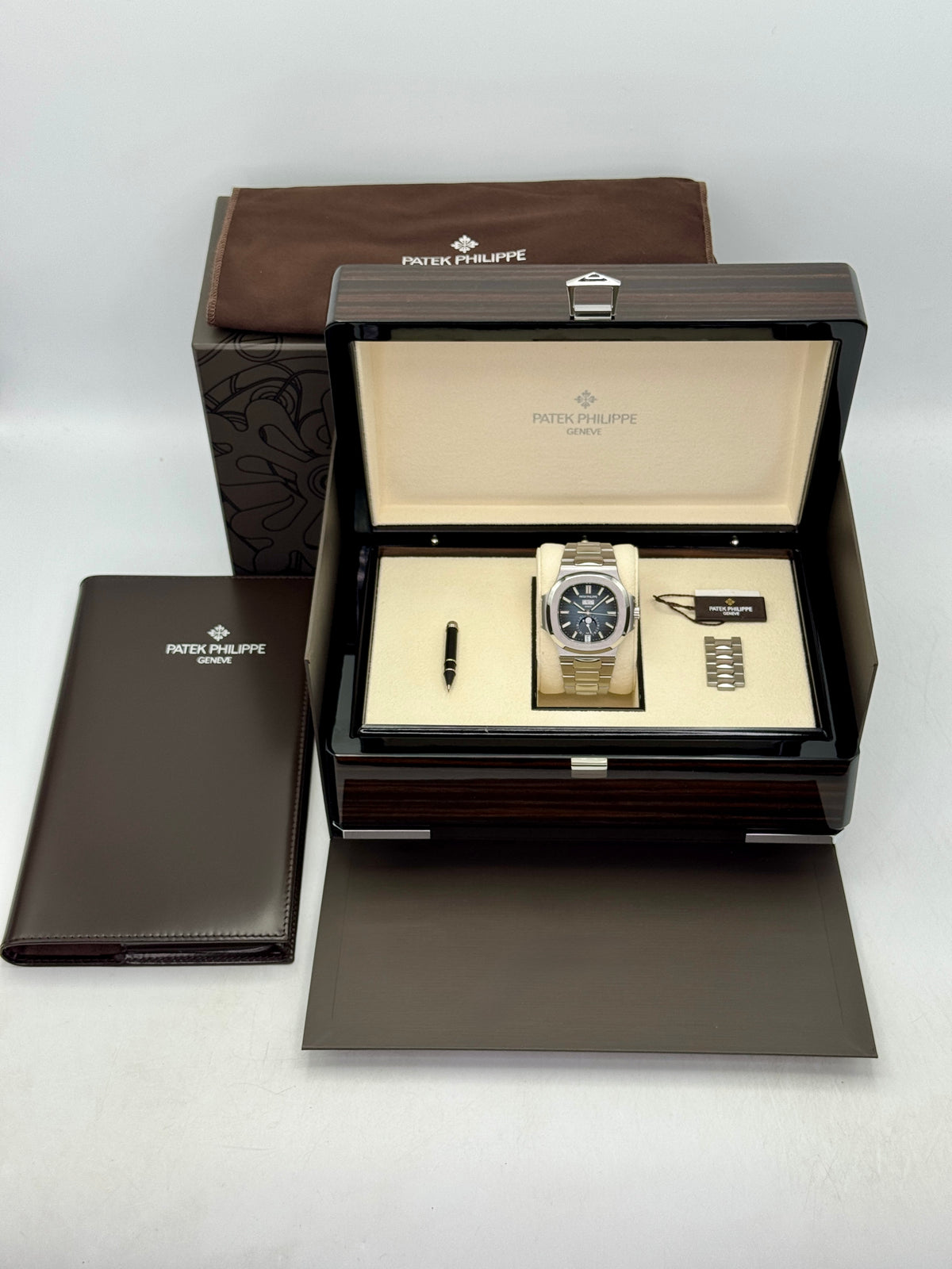 2024 Patek Philippe Nautilus Moonphase 40.5mm 5726/1A-014 Stainless Steel Blue Dial - MyWatchLLC