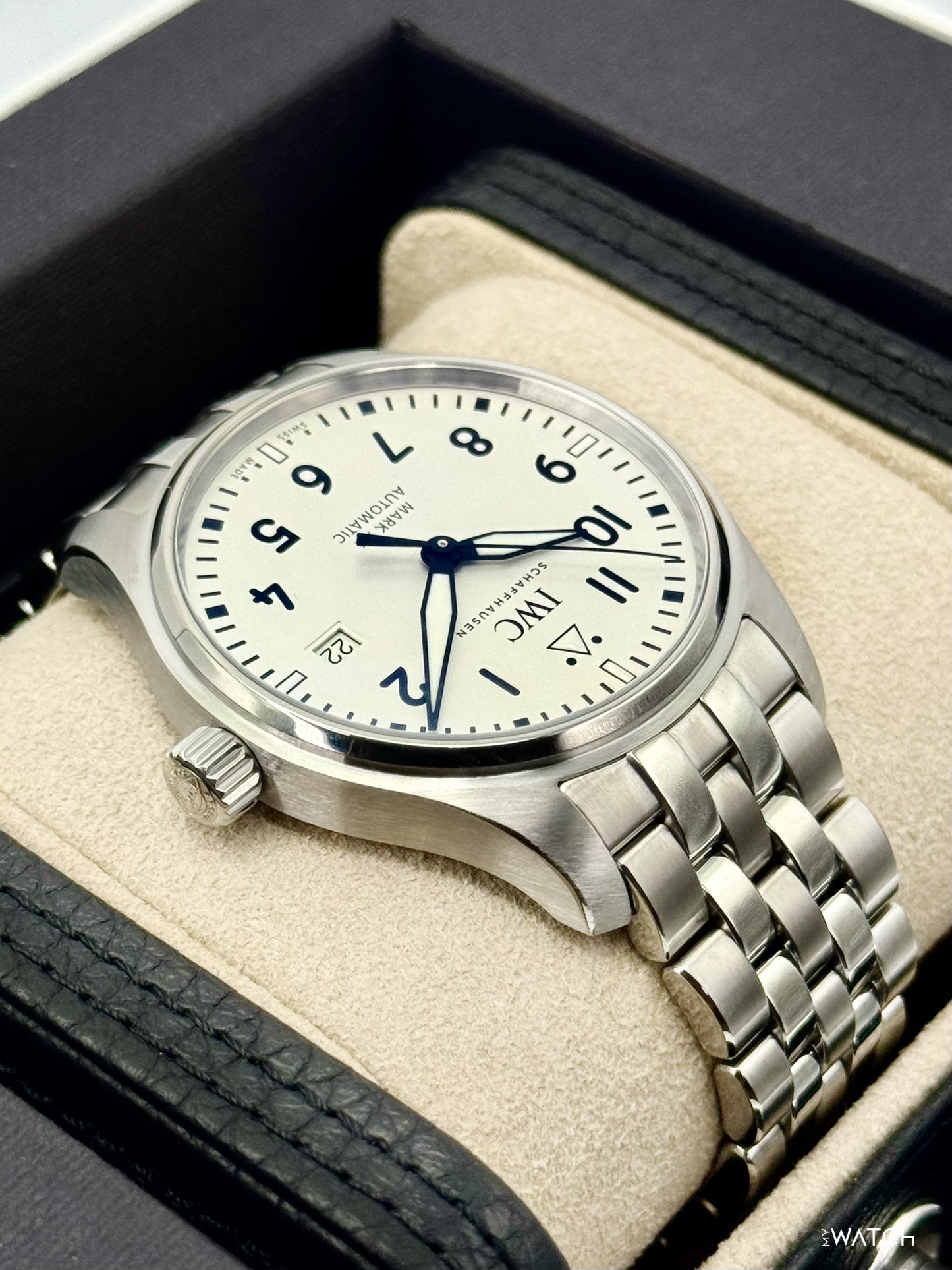 2025 IWC Pilot's Watch Mark XX 40mm IW328208 Stainless Steel White Dial - MyWatchLLC