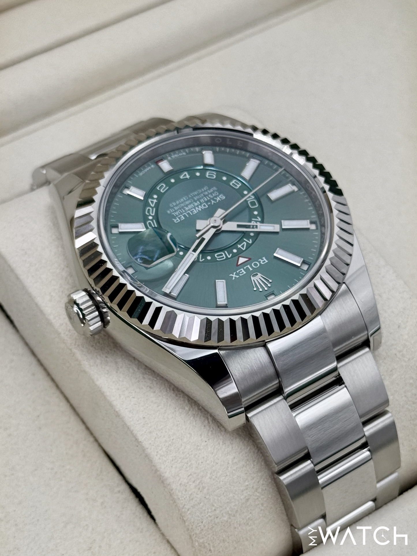 NEW 2025 Rolex Sky-Dweller 42mm 336934 Oyster Green Dial
