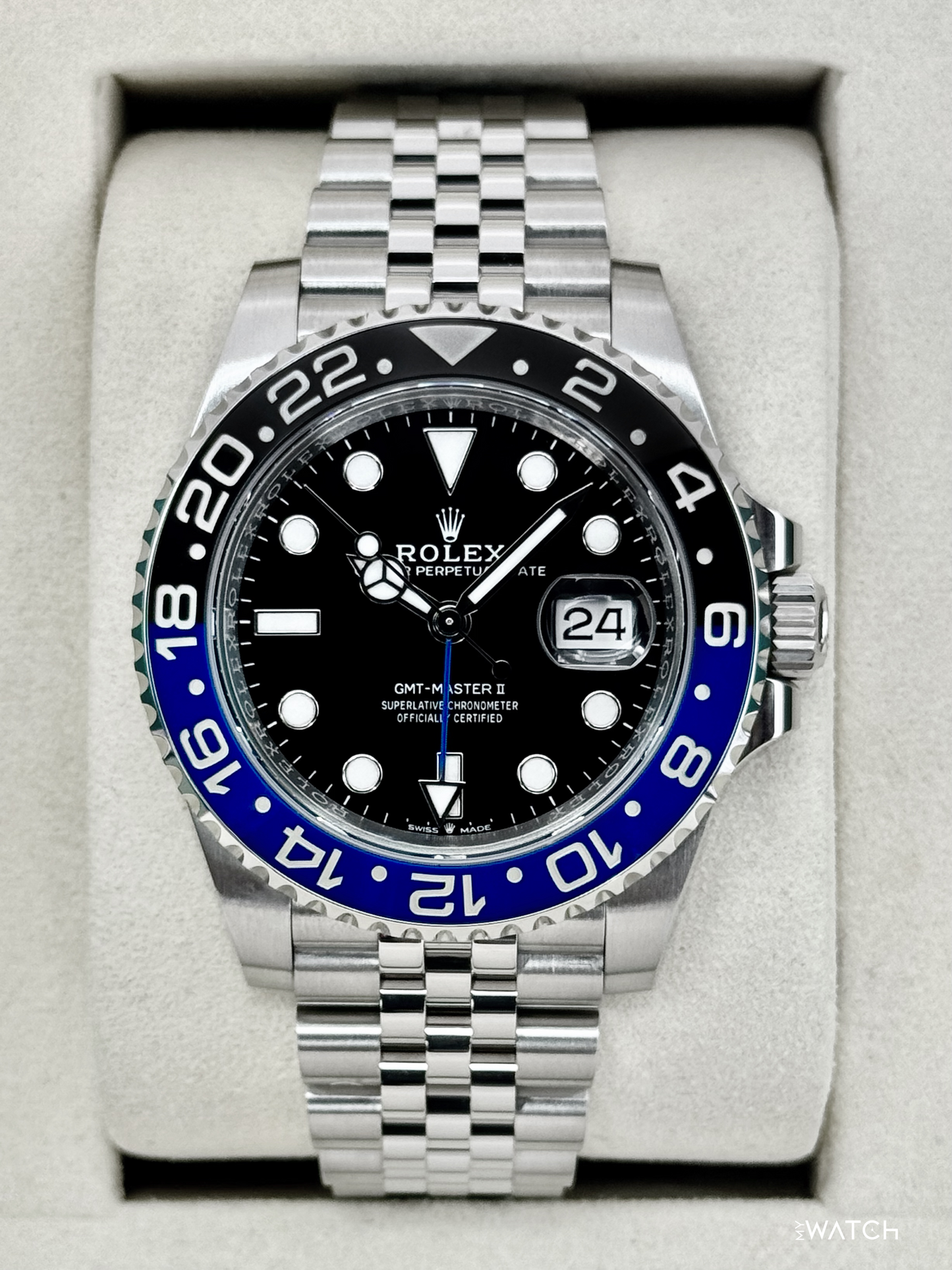 2025 Rolex GMT-Master II "Batgirl" 40mm 126710BLNR Jubilee - MyWatchLLC