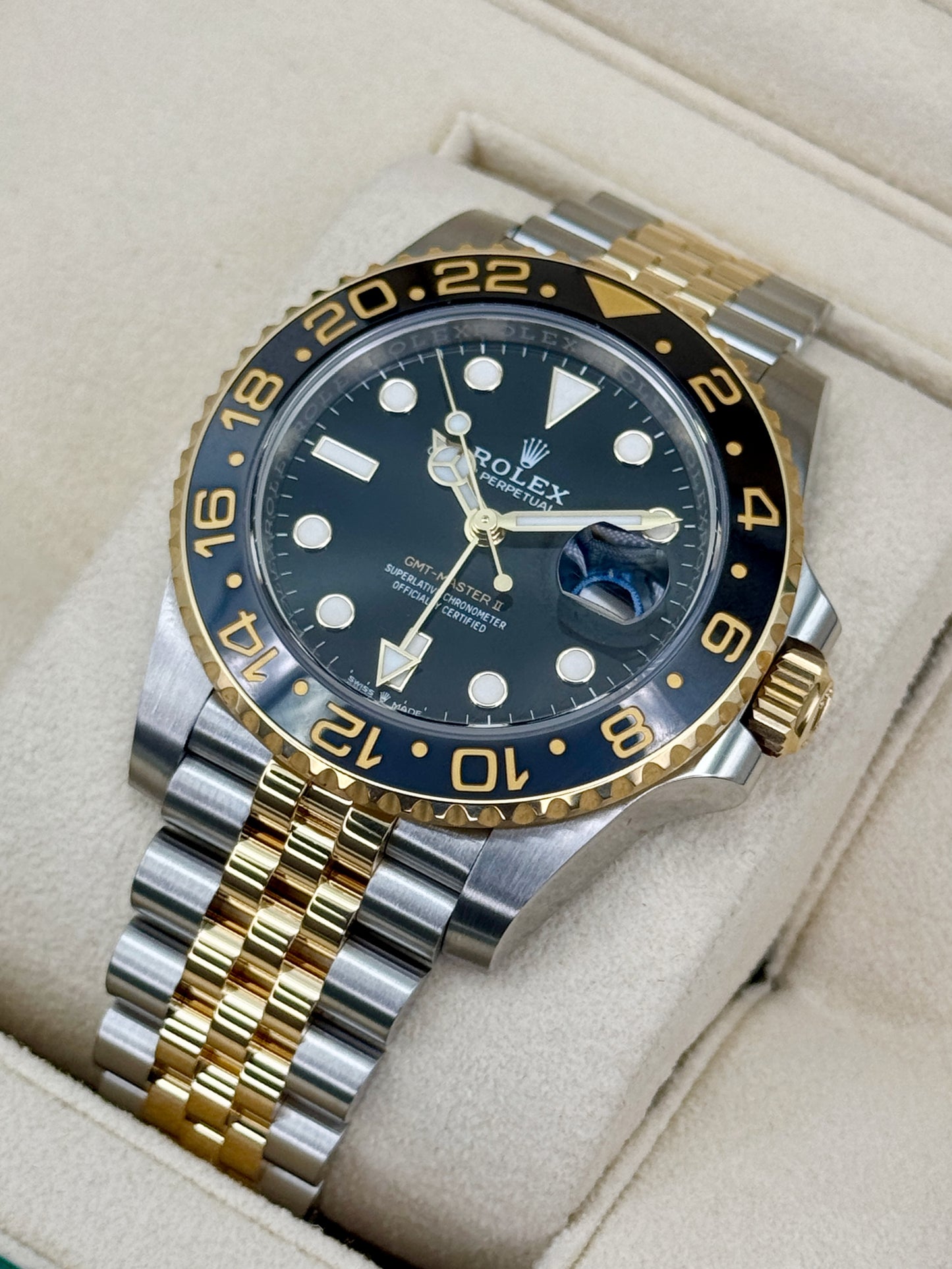 2024 Rolex GMT-Master II 40mm 126713GRNR Two-Tone Jubilee