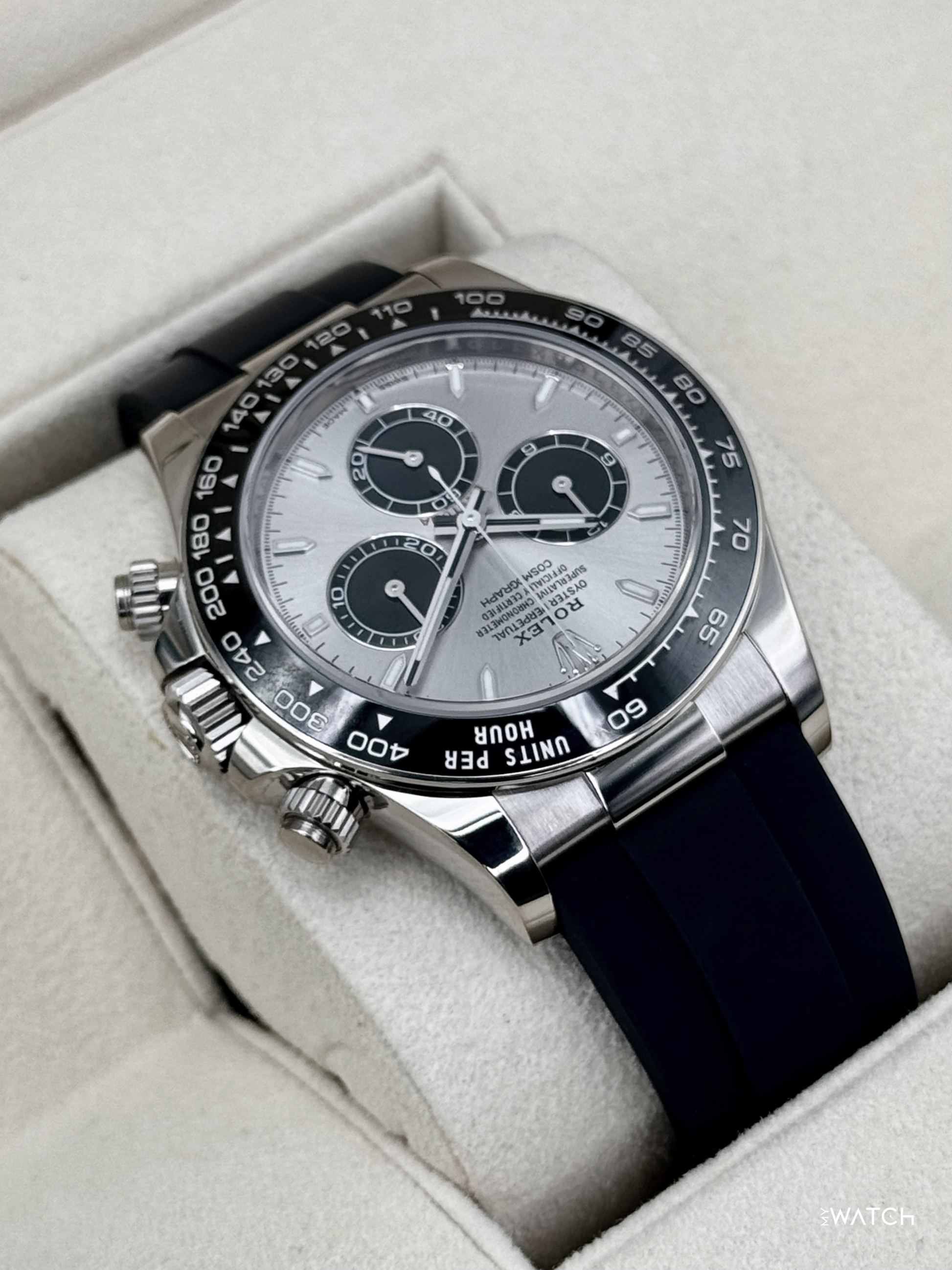 2024 Rolex Daytona "Ghost" 40mm 126519LN White Gold Silver Dial - MyWatchLLC