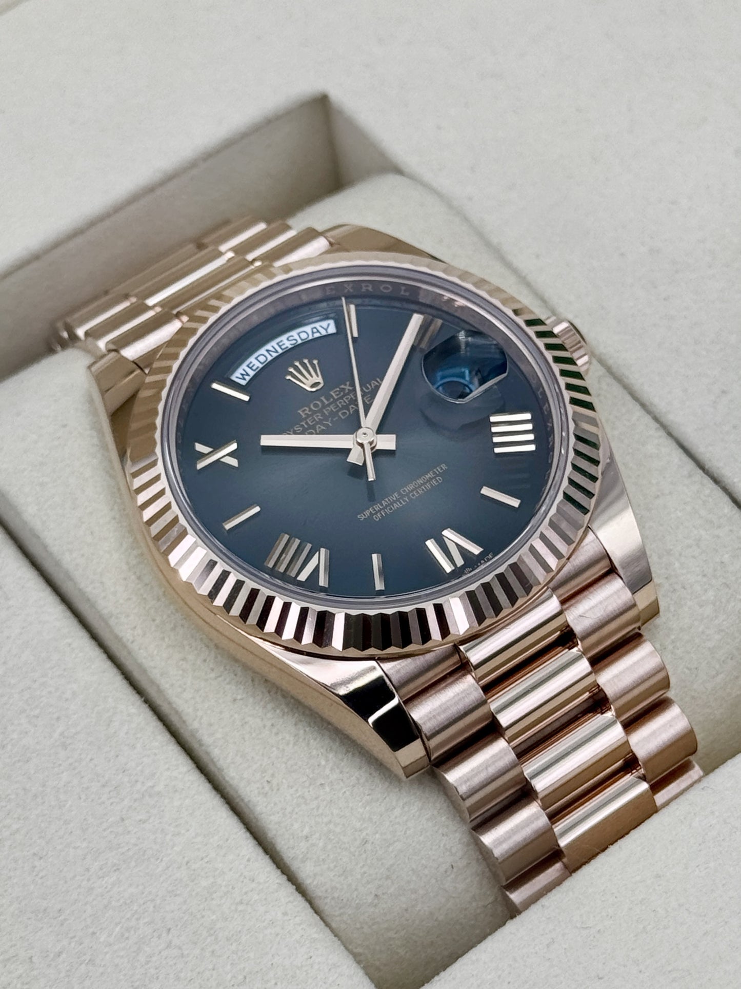 2026 Rolex Day-Date 40mm 228235 Presidential Slate Ombre Dial