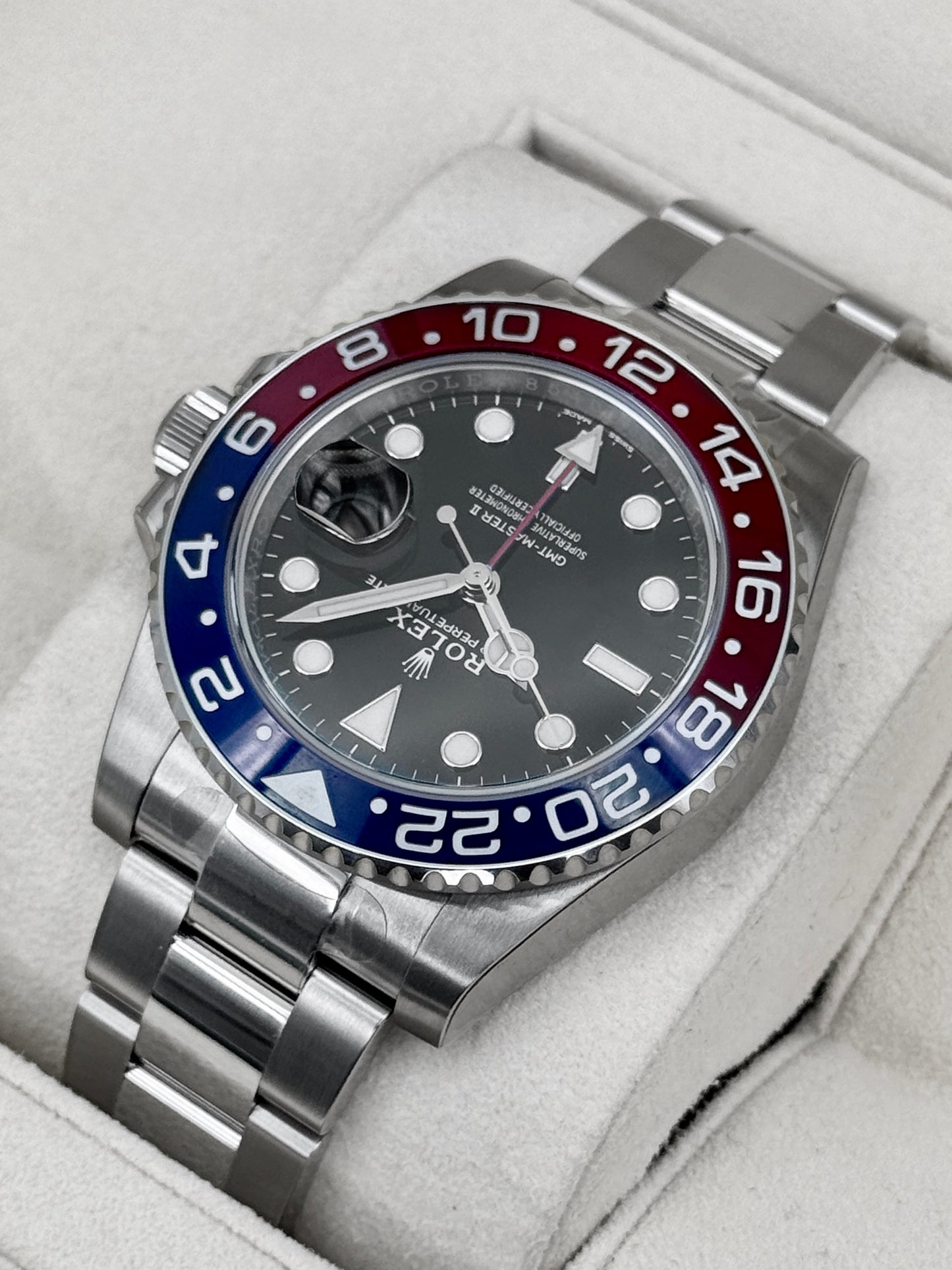 NEW OLD STOCK 2021 Rolex GMT-Master II "Pepsi" 40mm 126710BLRO Oyster (STICKERED)