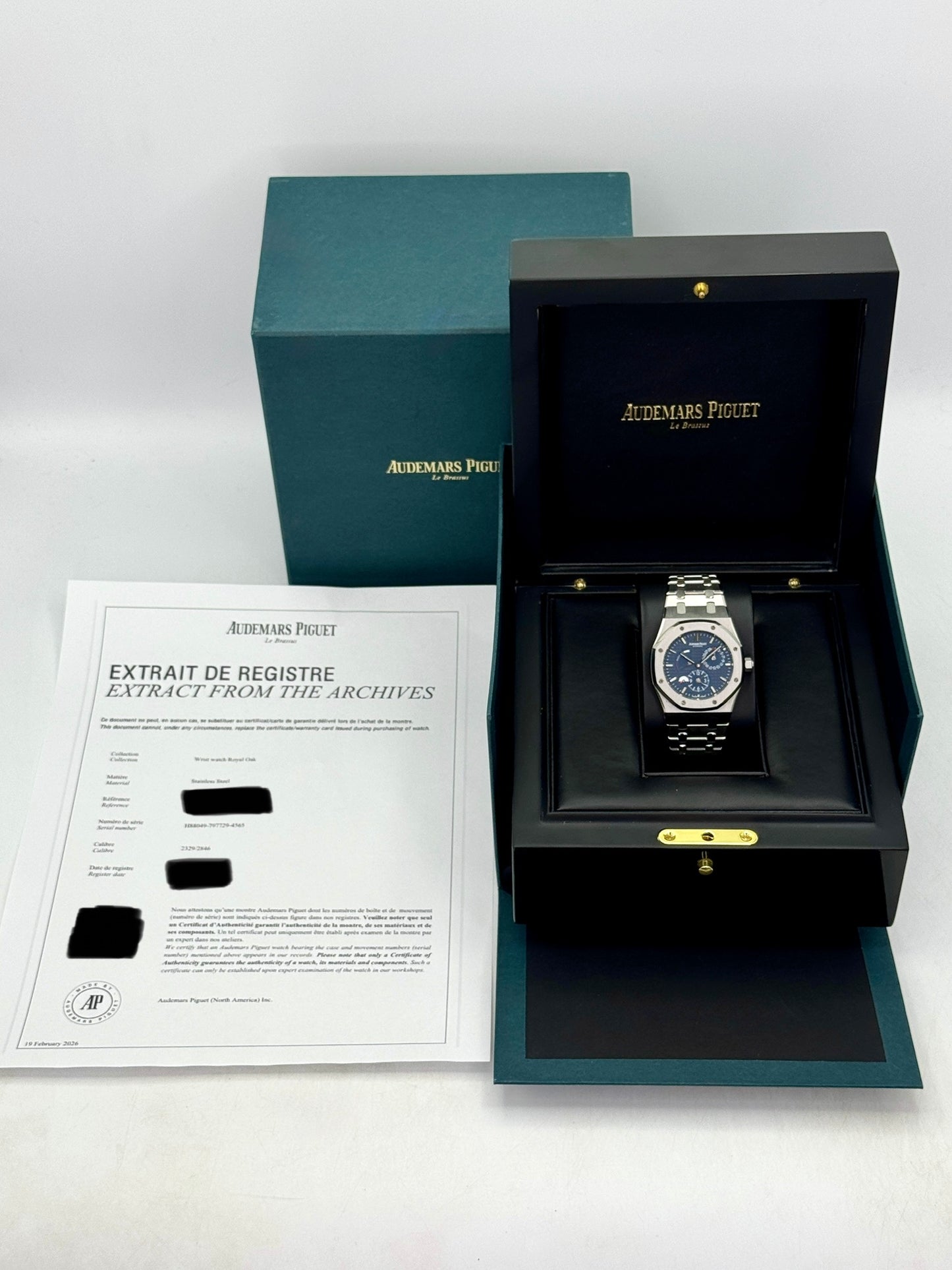 2013 Audemars Piguet Royal Oak Dual Time 39mm 26120ST Blue Dial